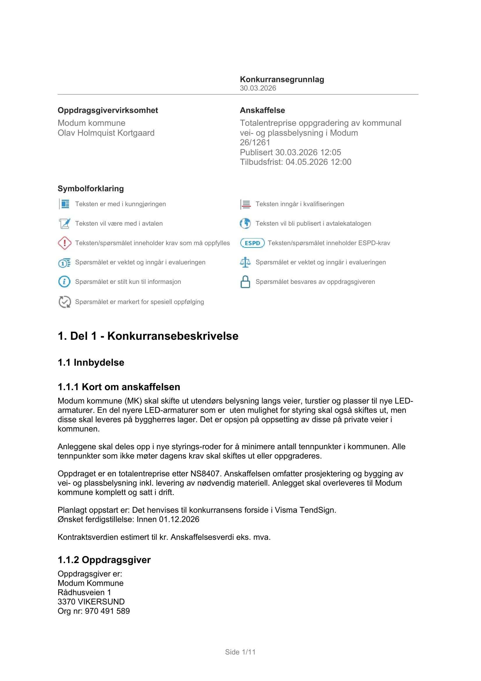 Konkurransebeskrivelse