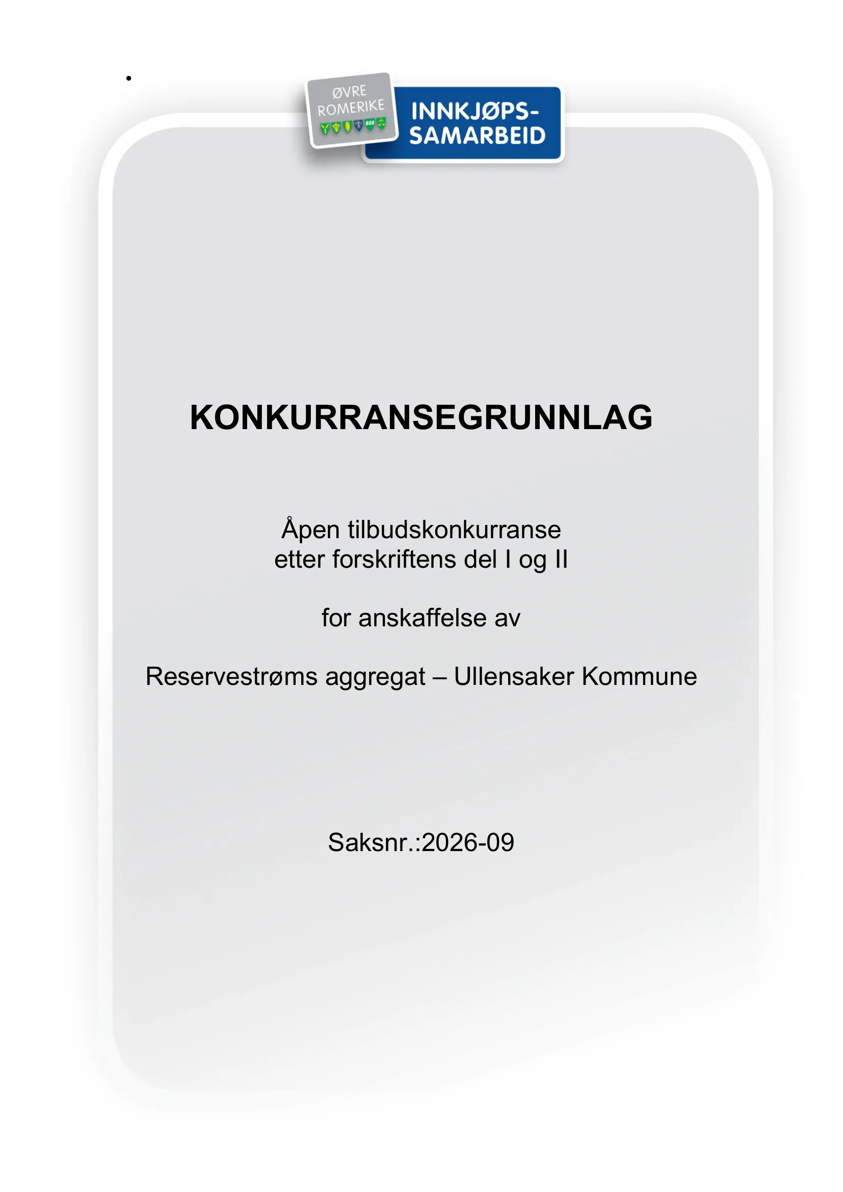Konkurransebeskrivelse
