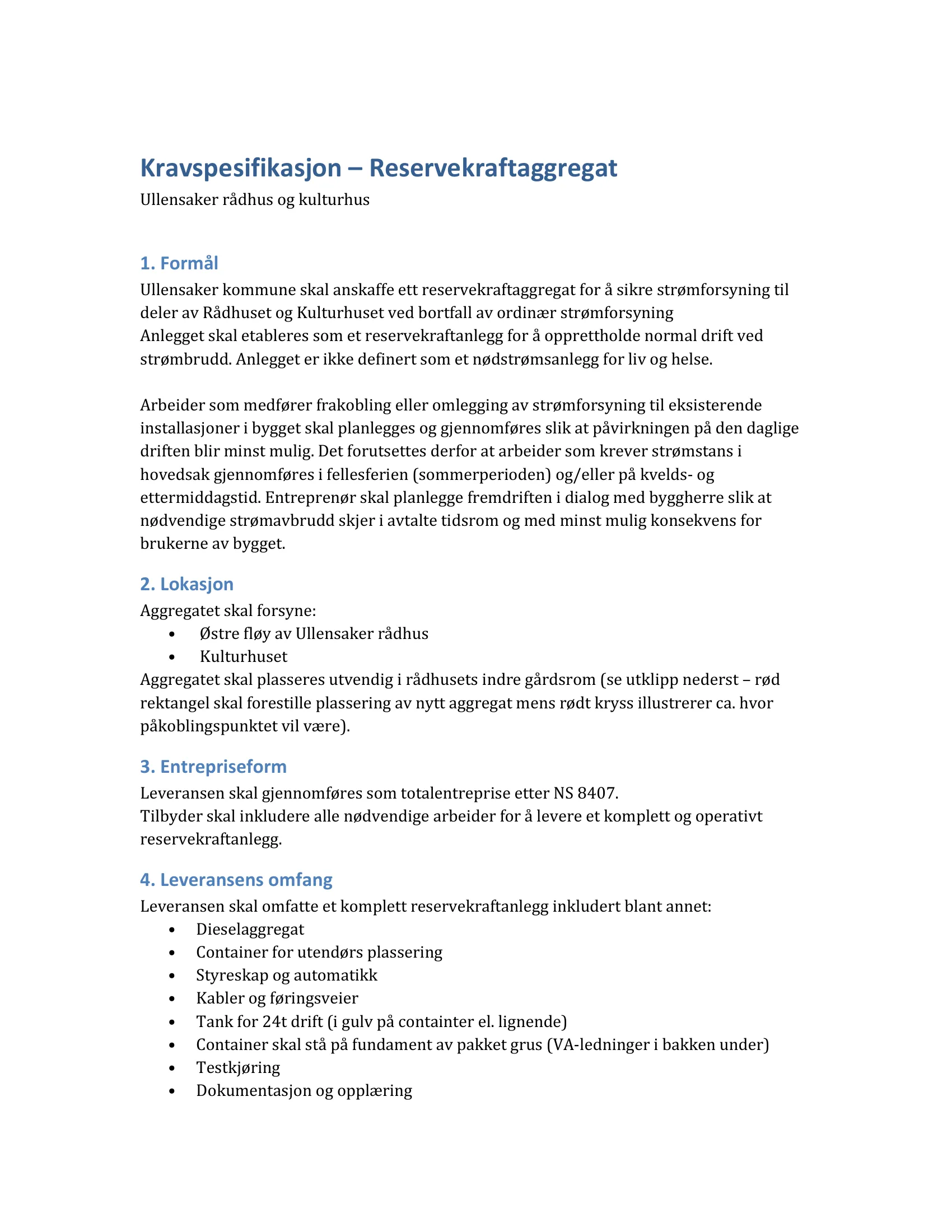 Kravspesifikasjon