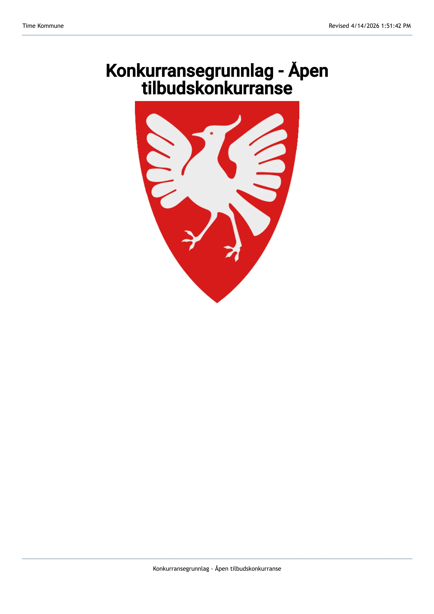 Konkurransebeskrivelse
