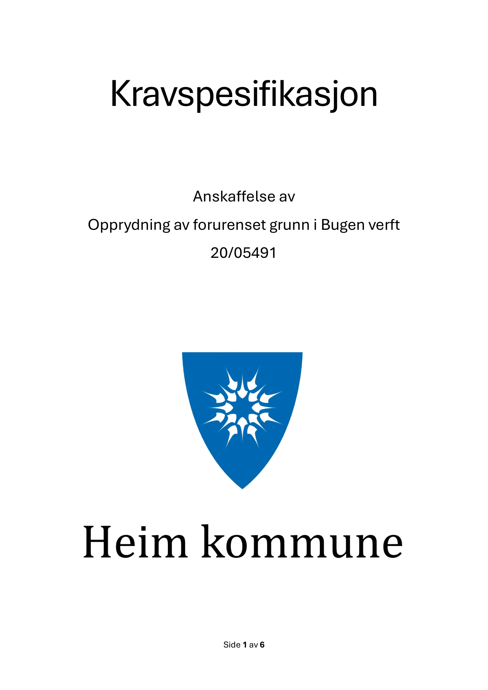Kravspesifikasjon