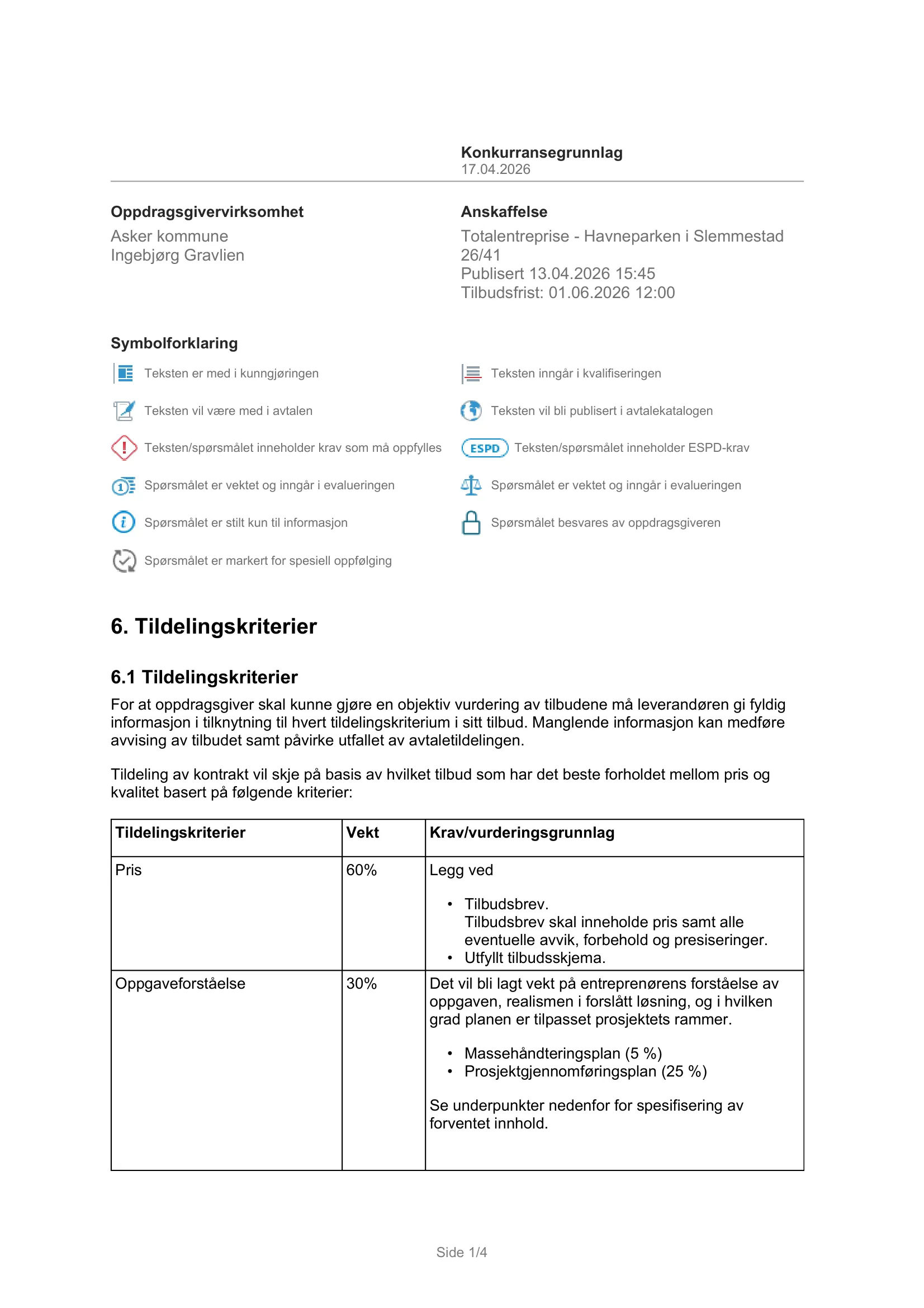 Konkurransebeskrivelse
