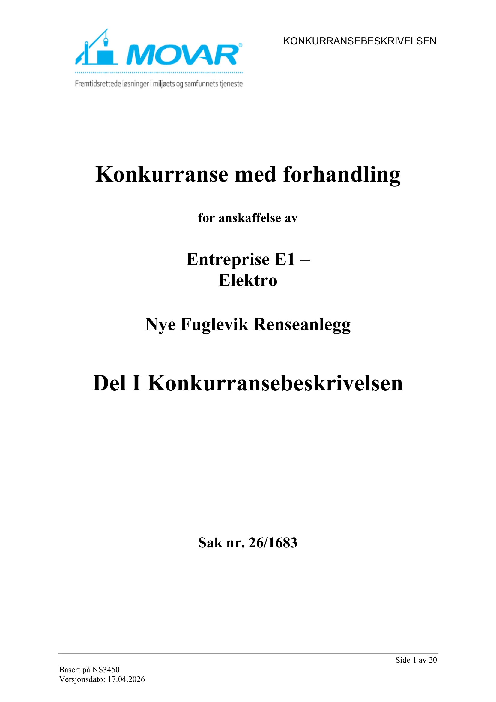 Konkurransebeskrivelse