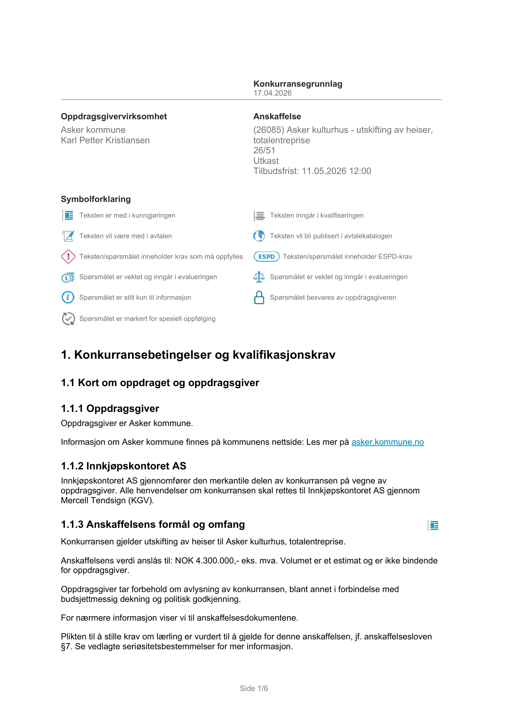 Konkurransebeskrivelse
