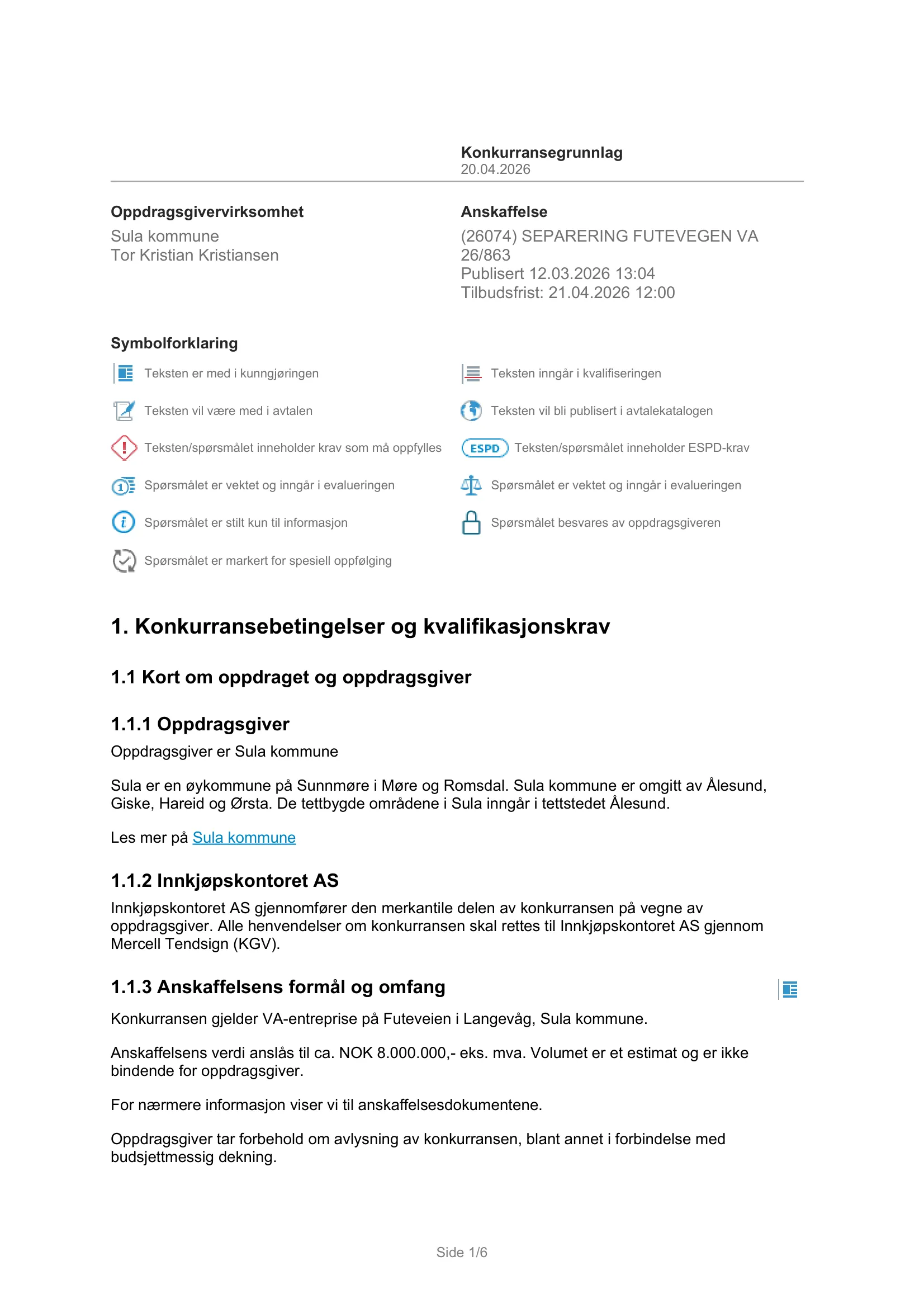 Konkurransebeskrivelse