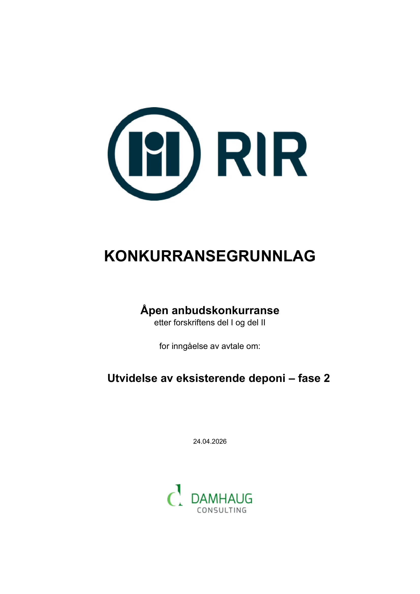 Konkurransebeskrivelse