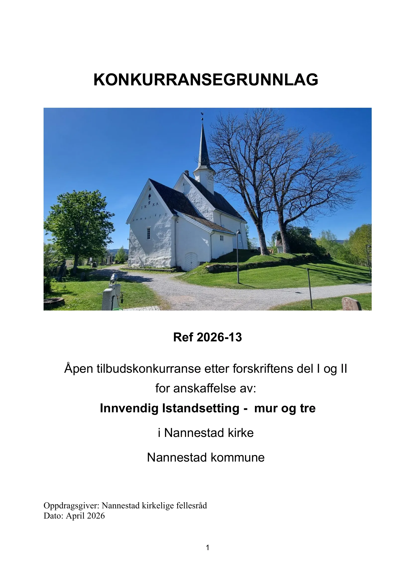 Konkurransebeskrivelse