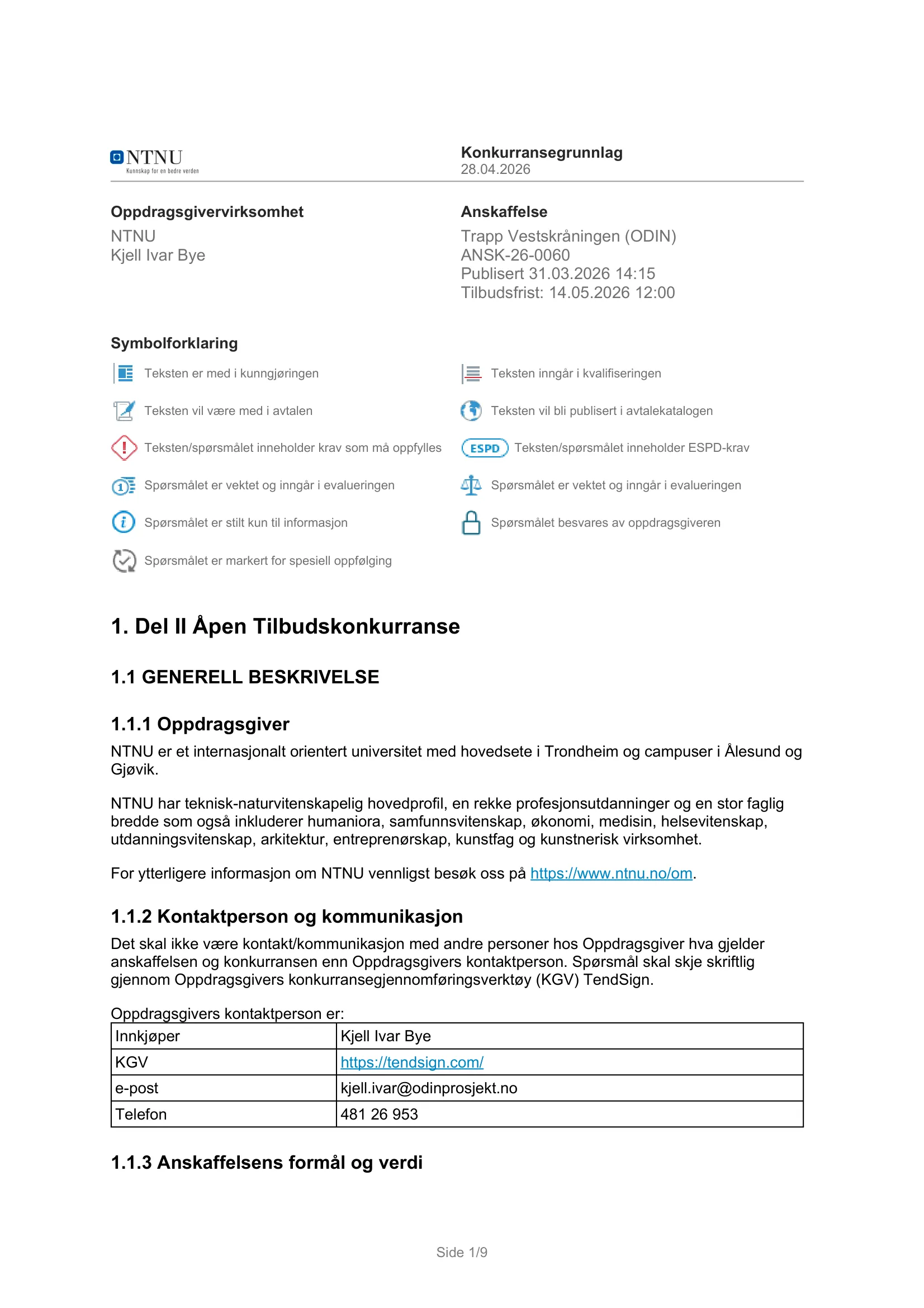 Konkurransebeskrivelse