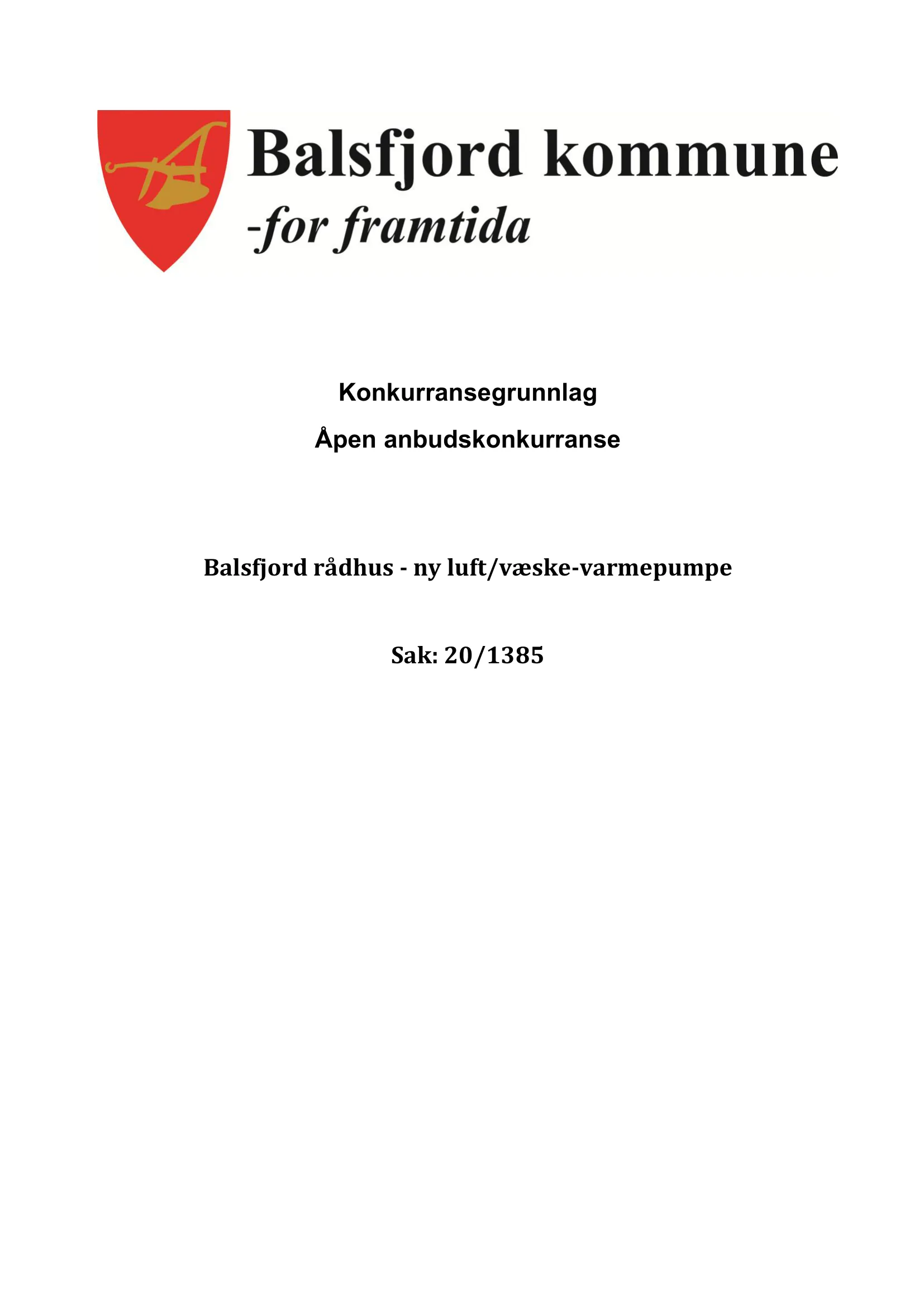 Konkurransebeskrivelse
