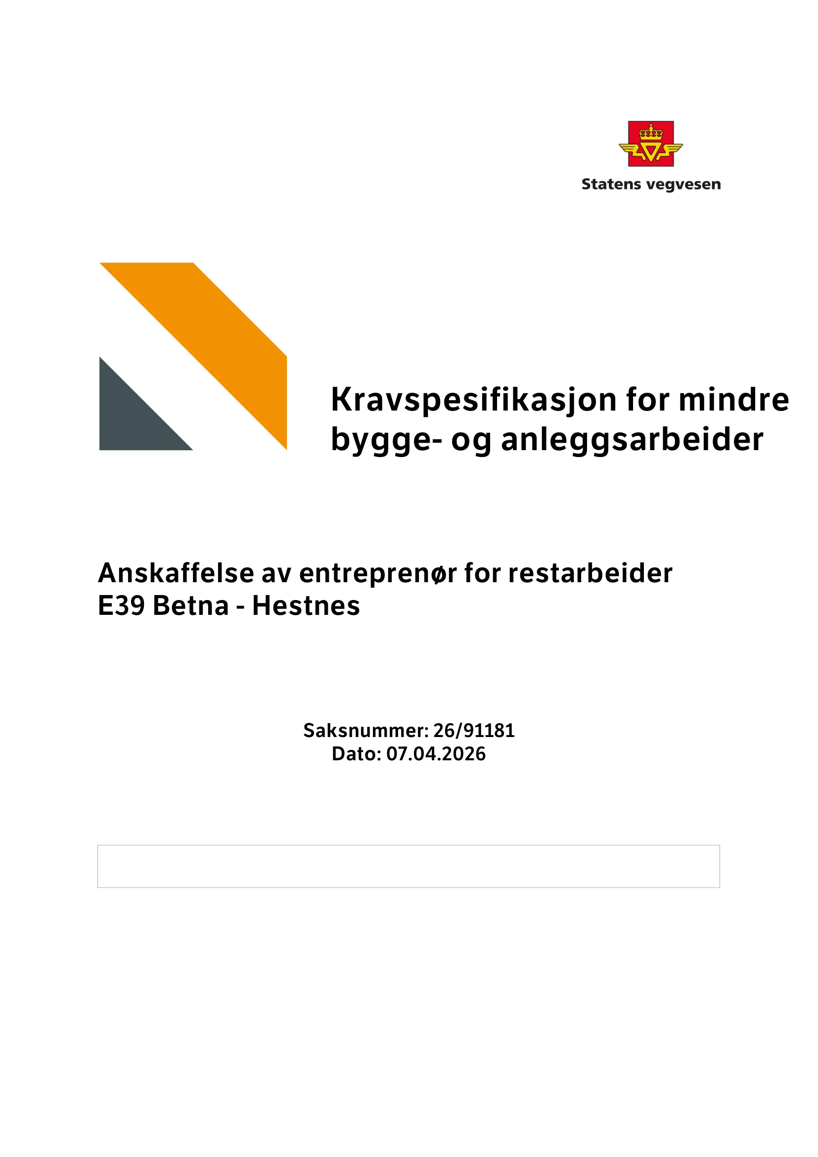 Kravspesifikasjon