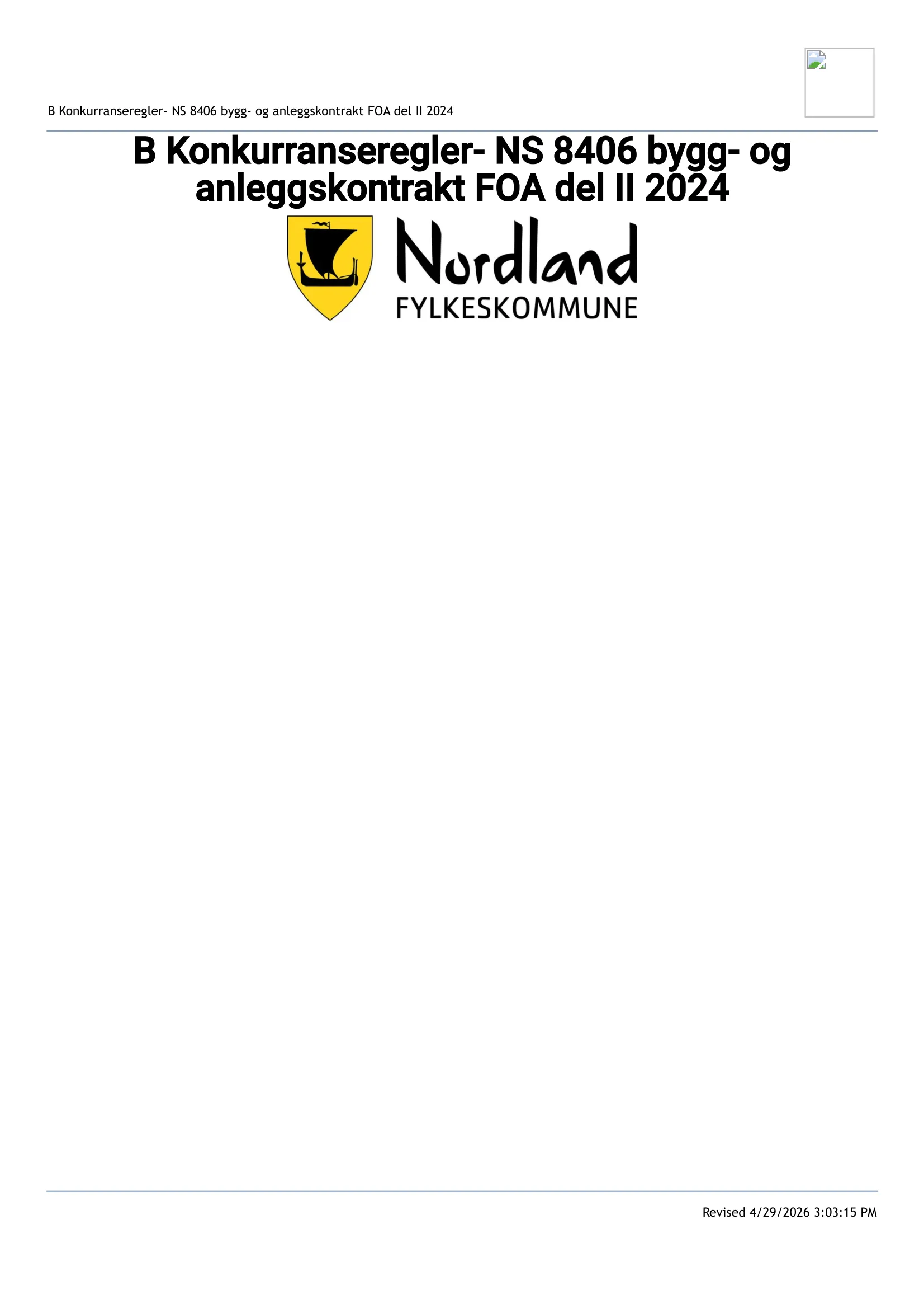 Konkurransebeskrivelse