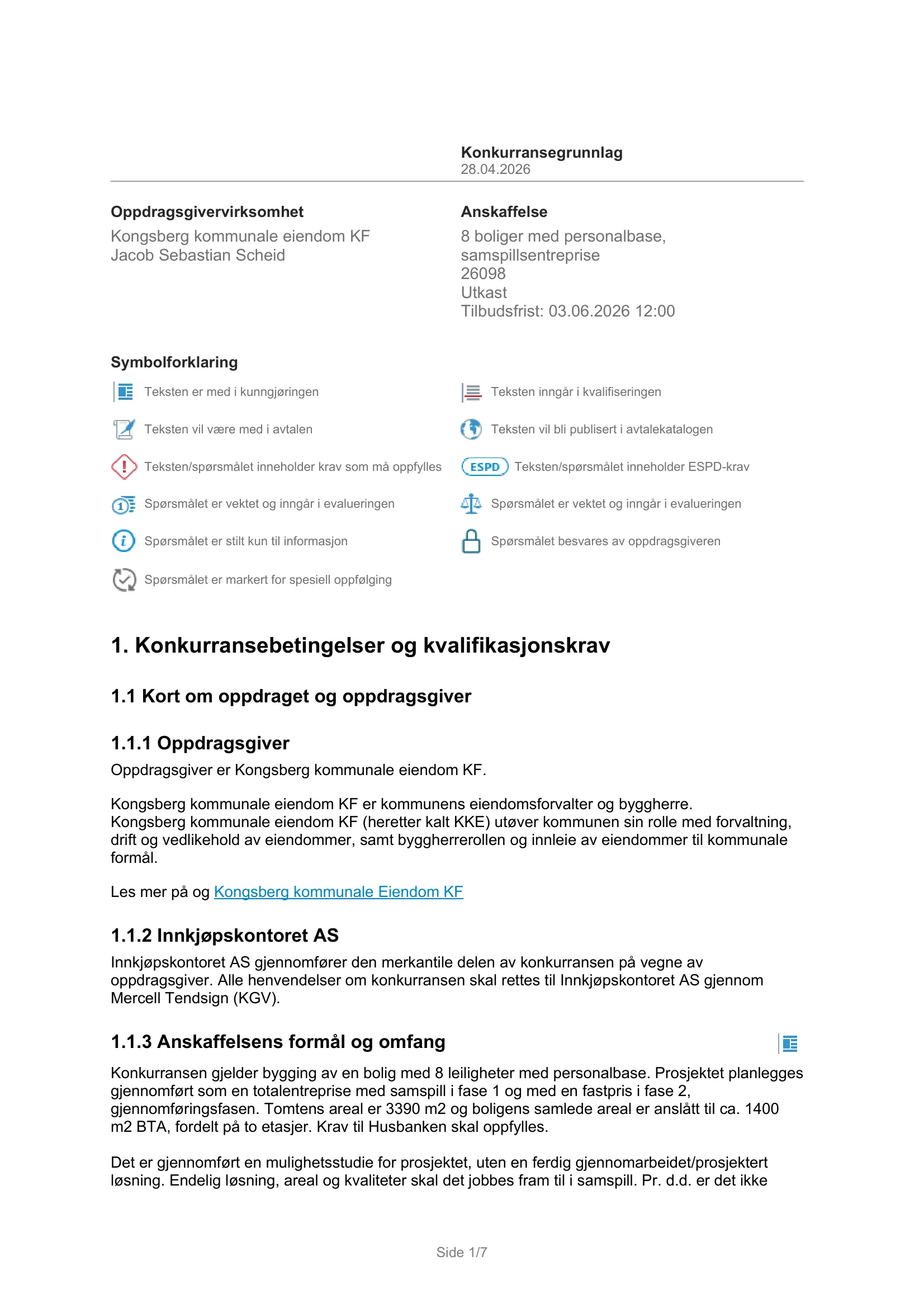 Konkurransebeskrivelse