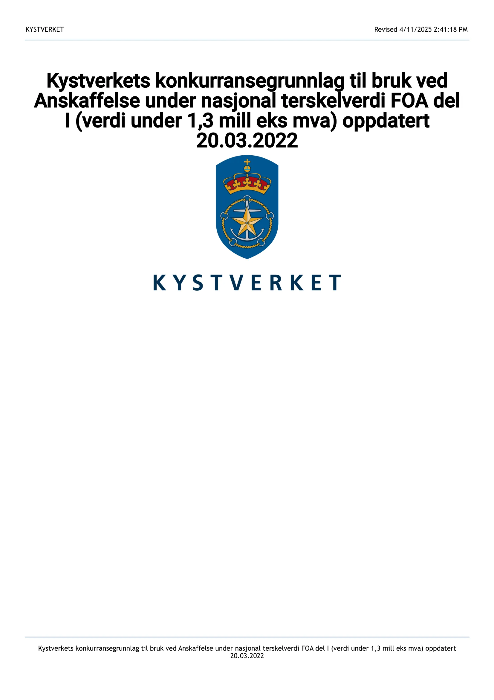 Konkurransebeskrivelse
