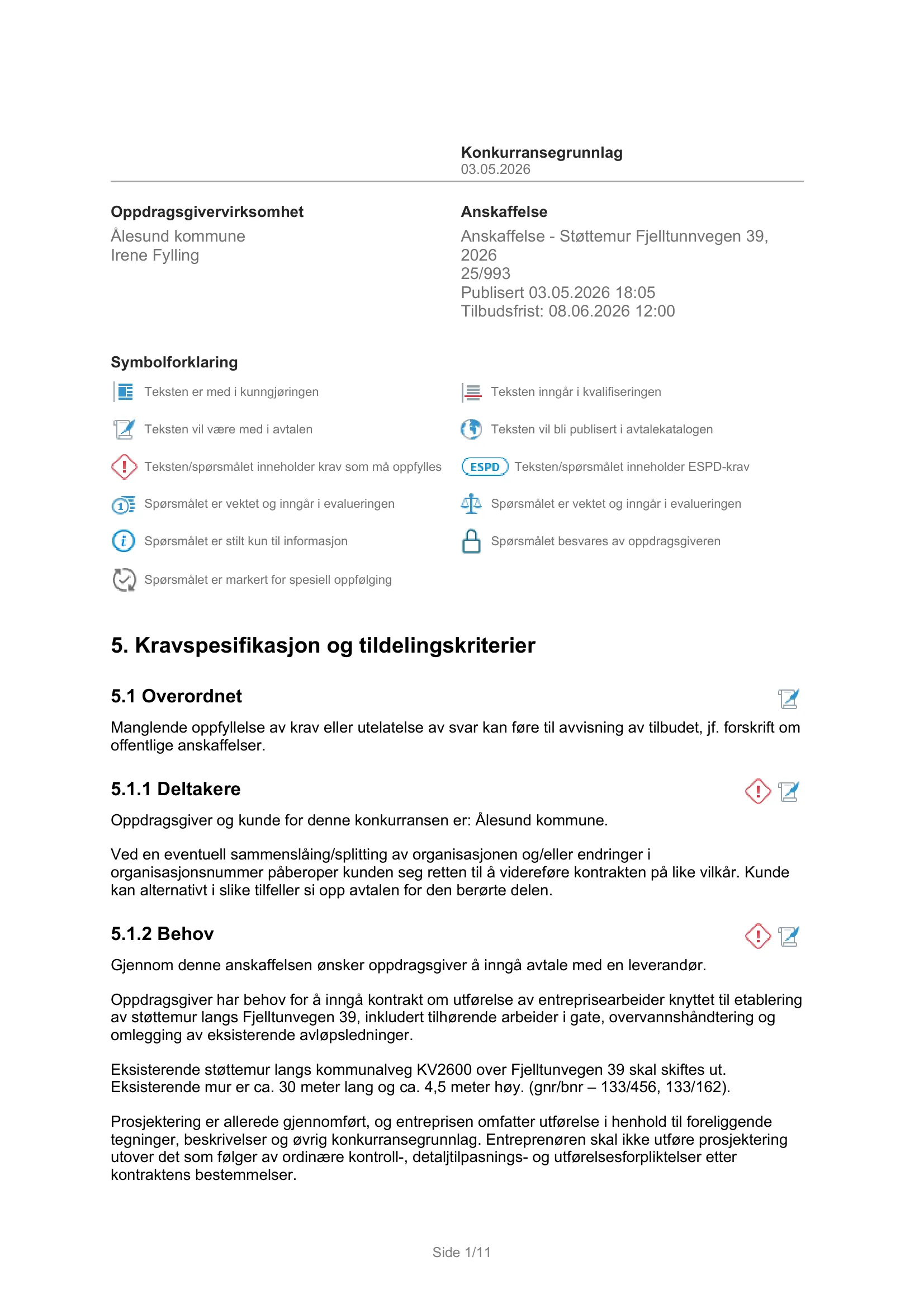 Kravspesifikasjon