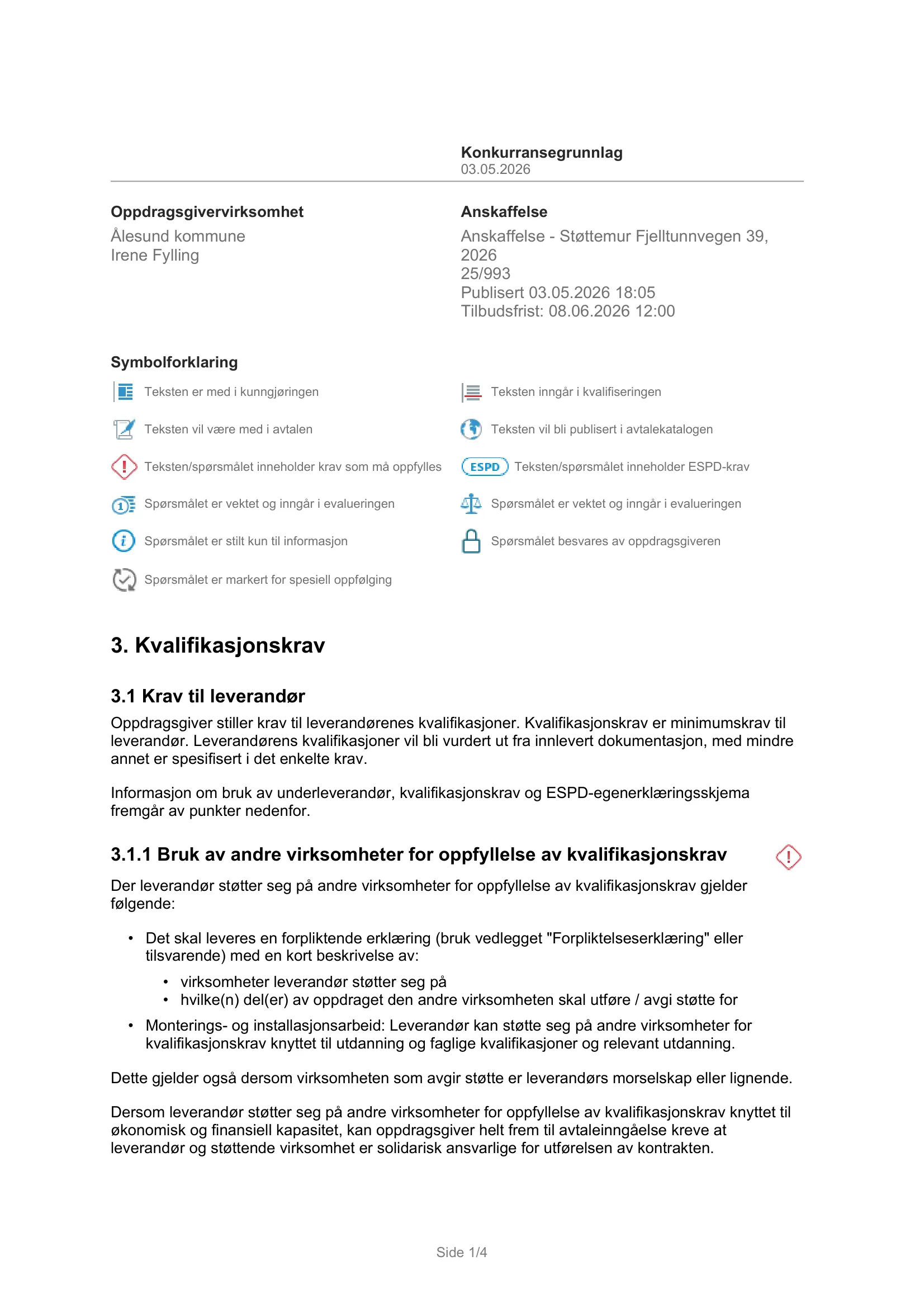 Konkurransebeskrivelse