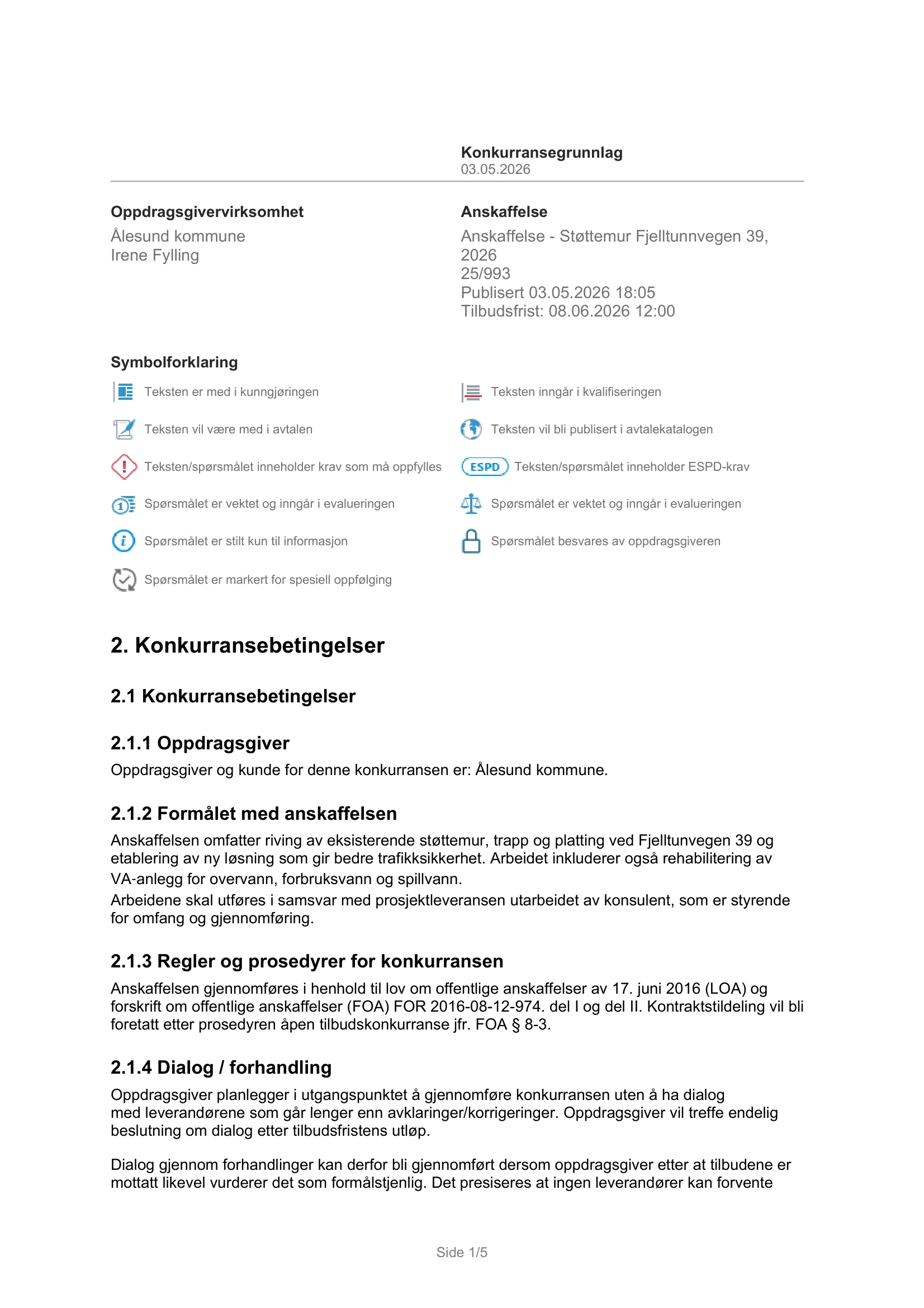 Konkurransebeskrivelse