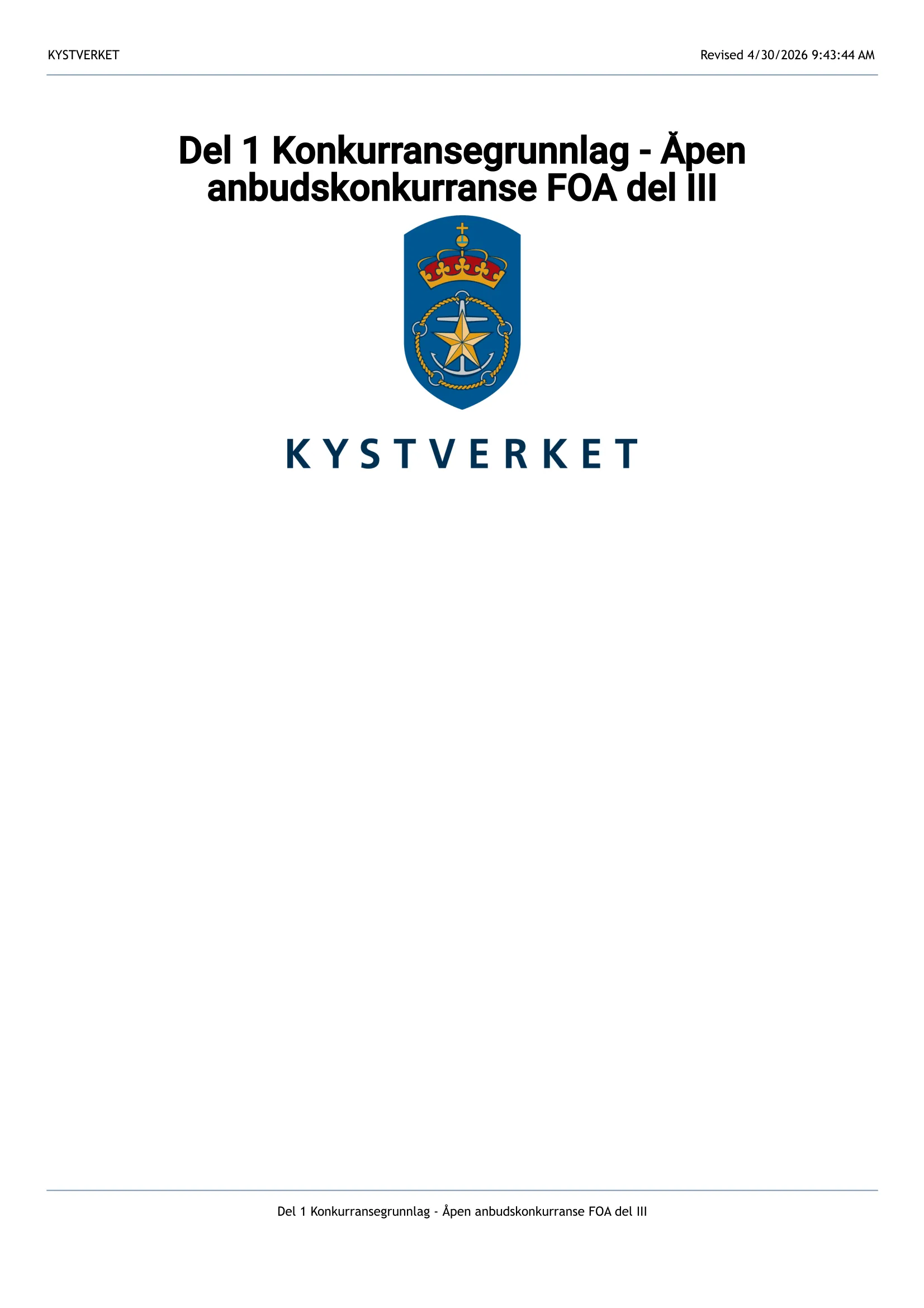 Konkurransebeskrivelse