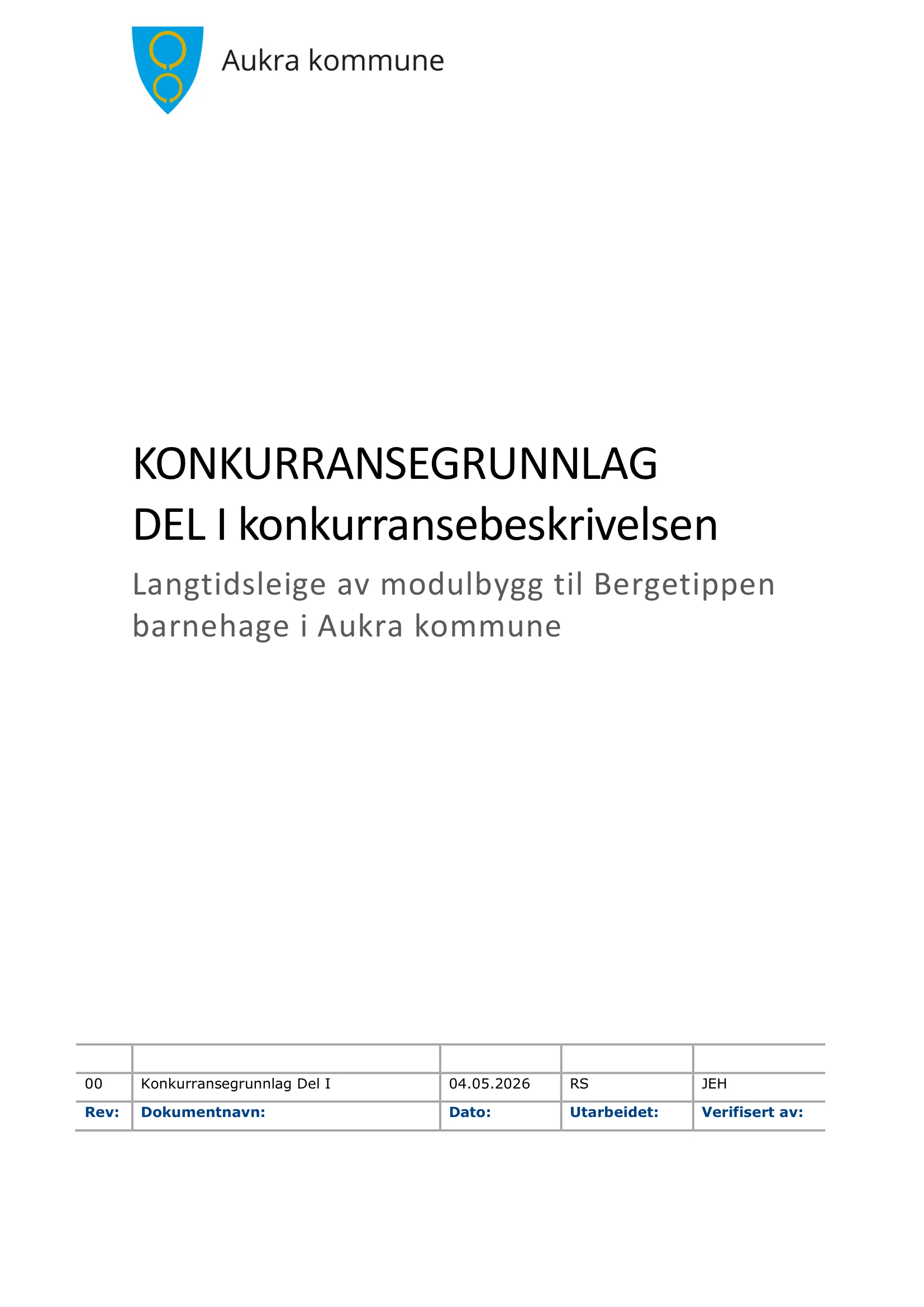 Konkurransebeskrivelse