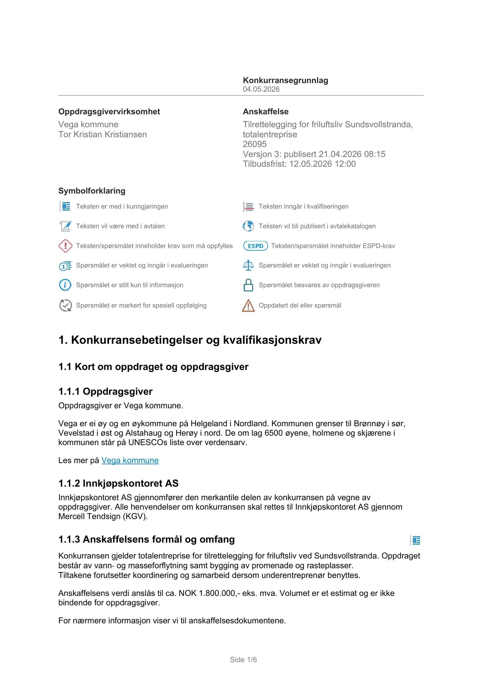 Konkurransebeskrivelse