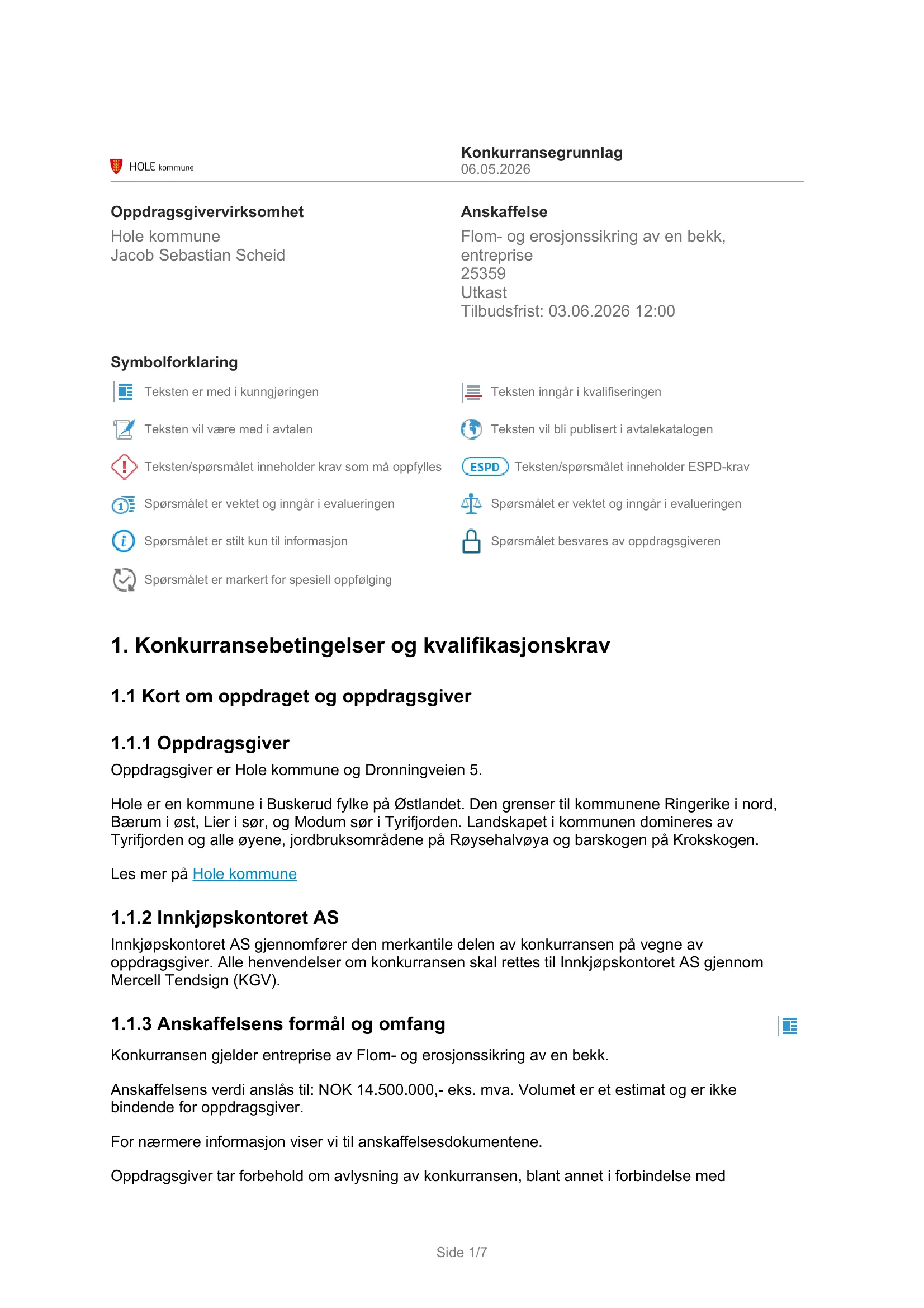Konkurransebeskrivelse