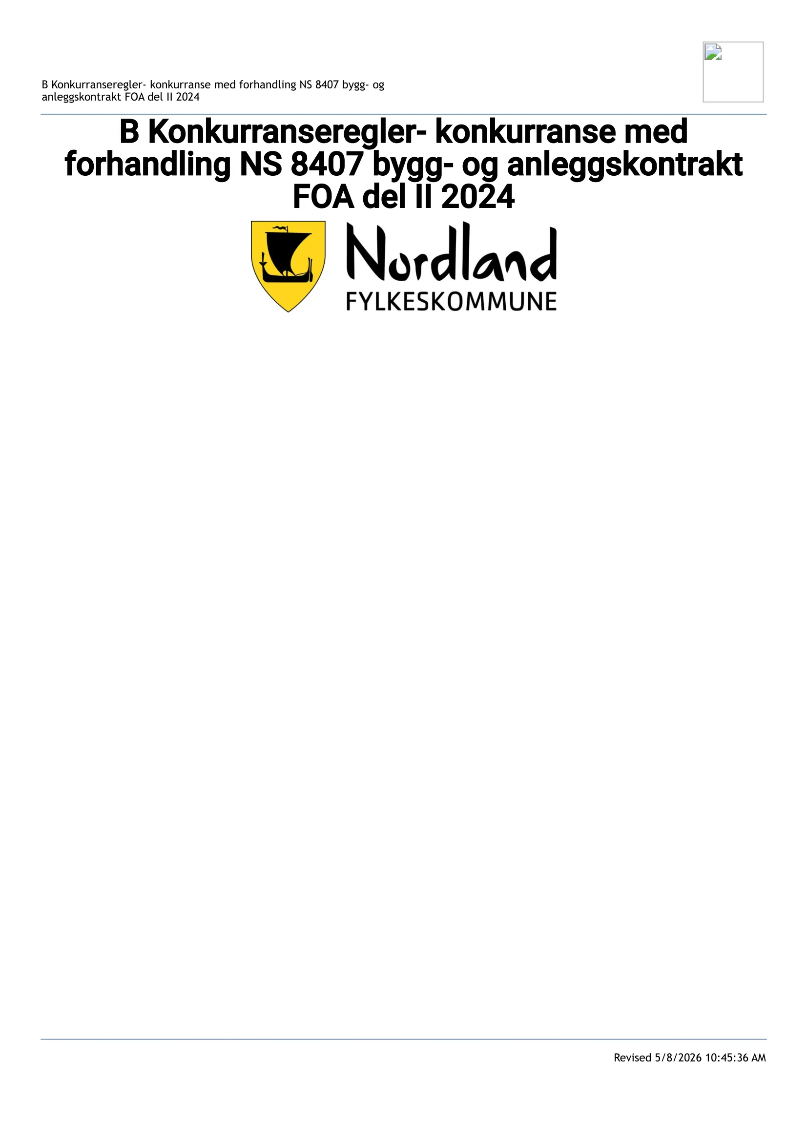 Konkurransebeskrivelse