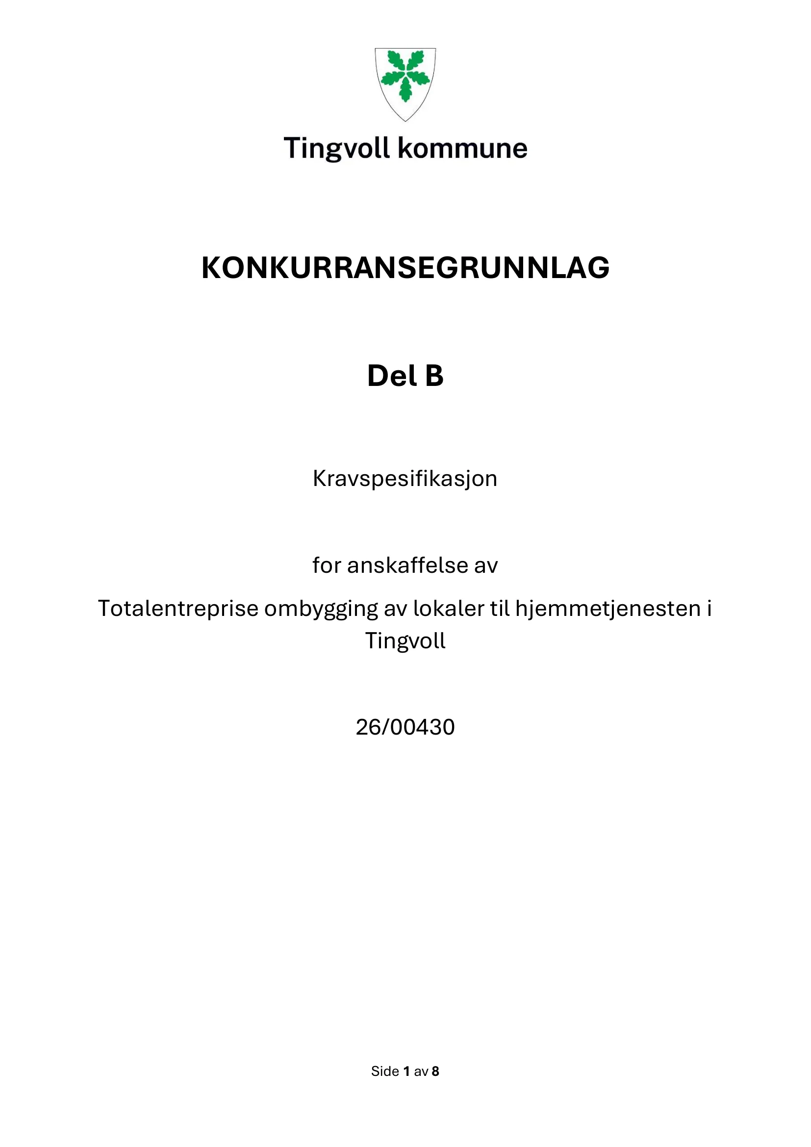 Kravspesifikasjon