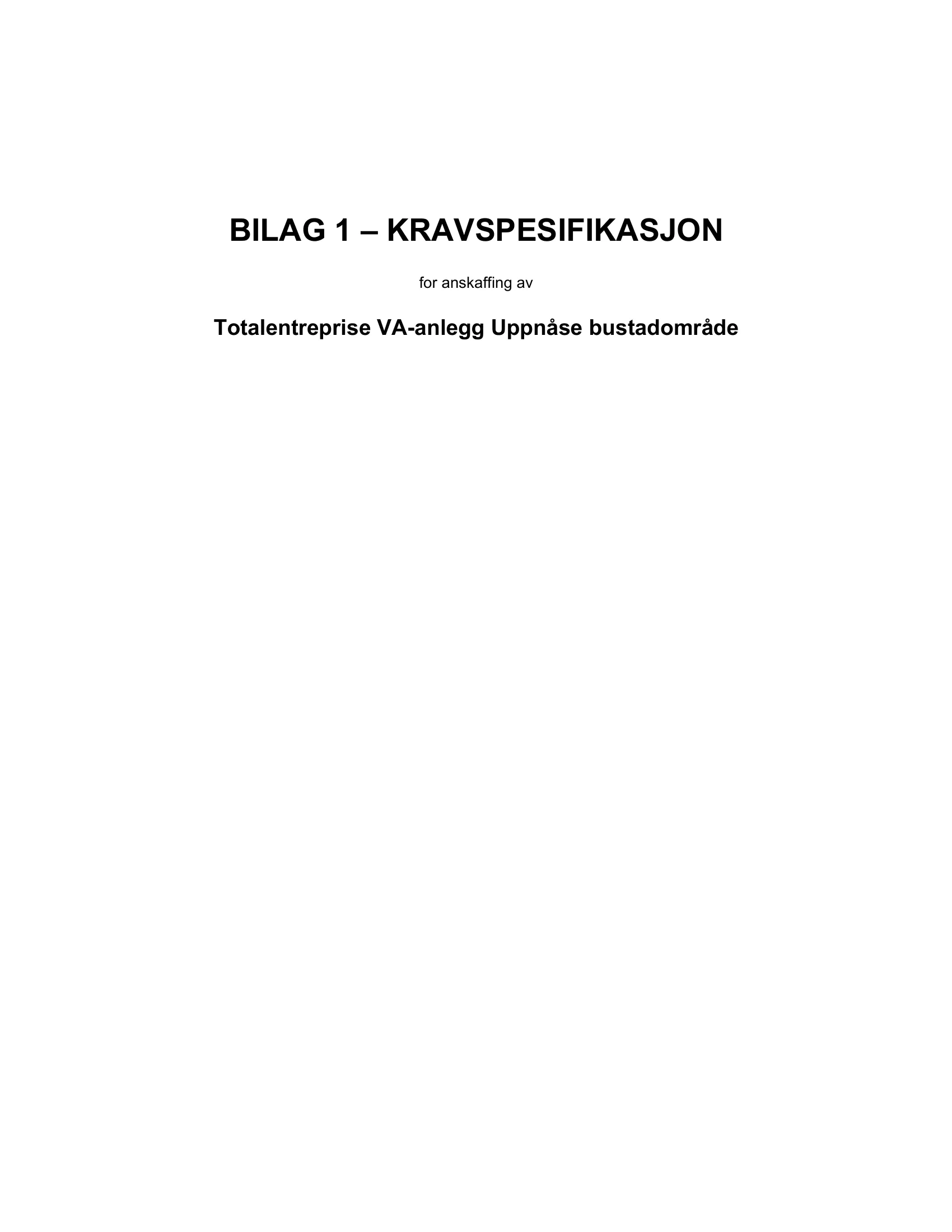 Kravspesifikasjon