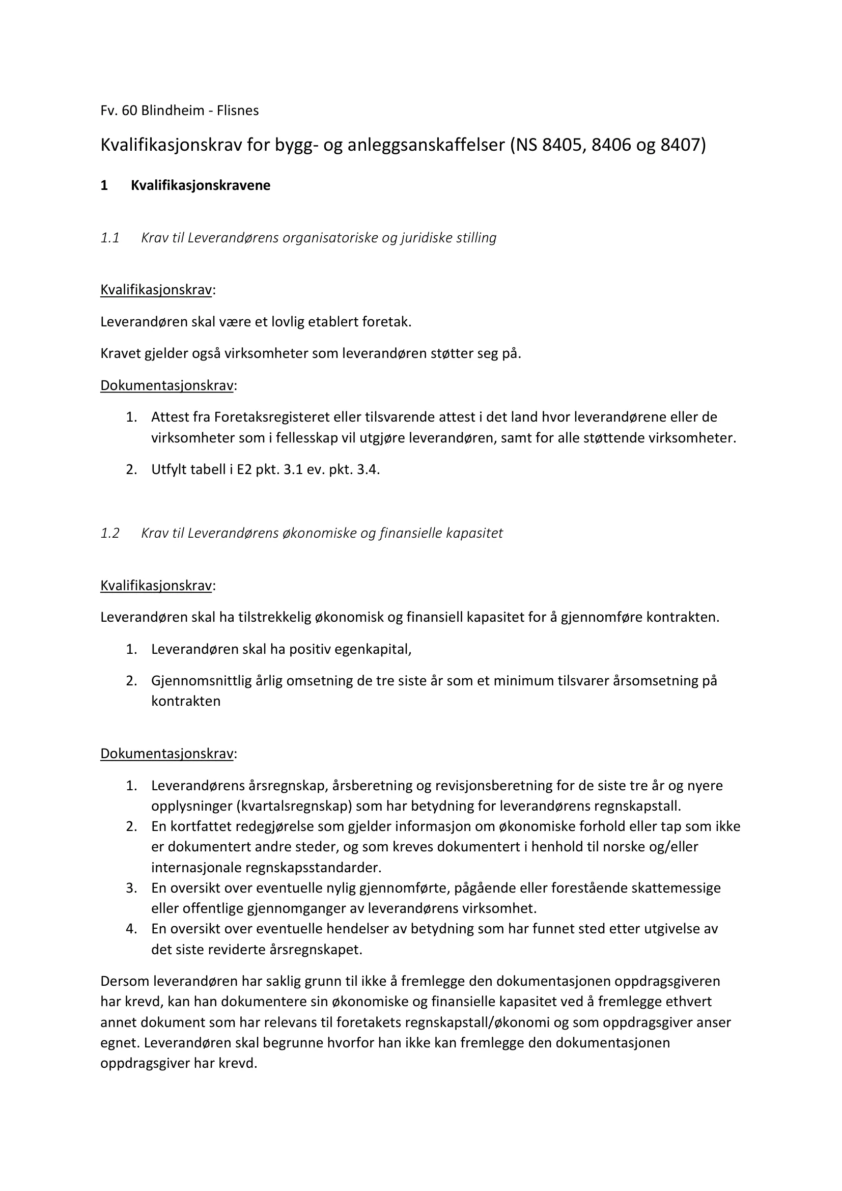 Konkurransebeskrivelse