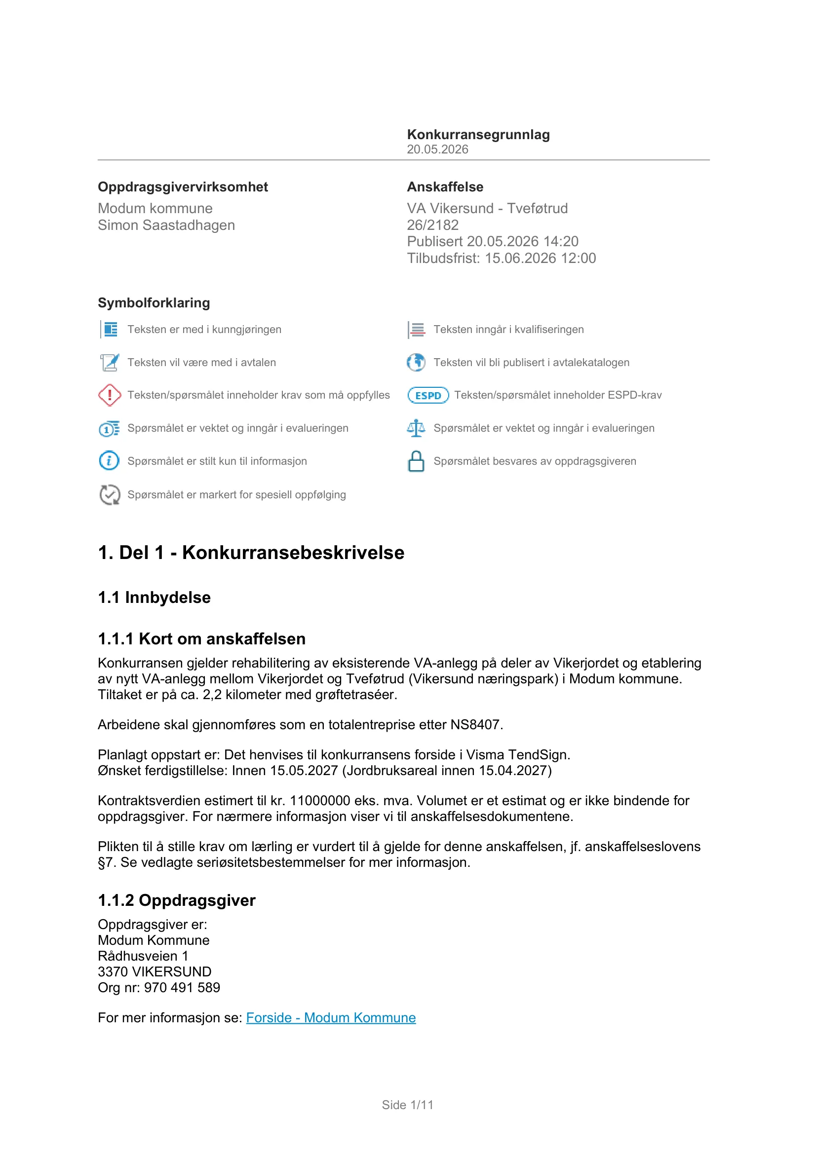 Konkurransebeskrivelse