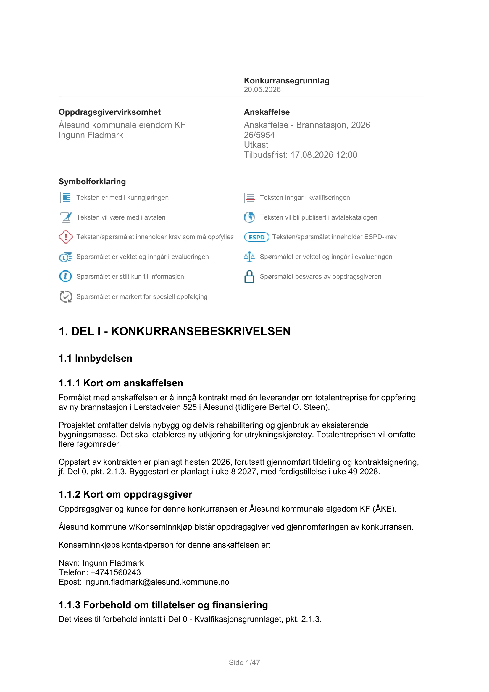 Konkurransebeskrivelse