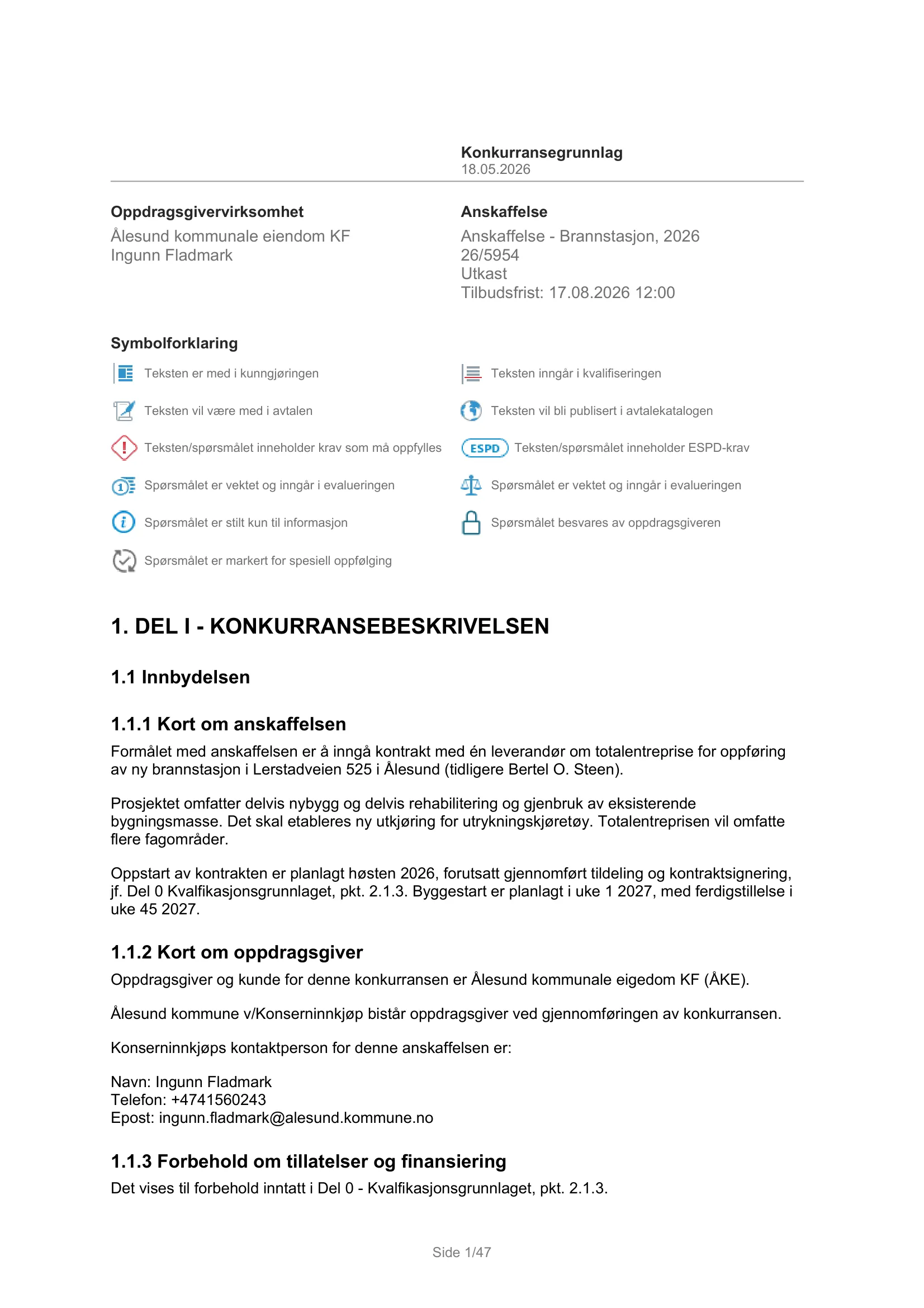 Konkurransebeskrivelse