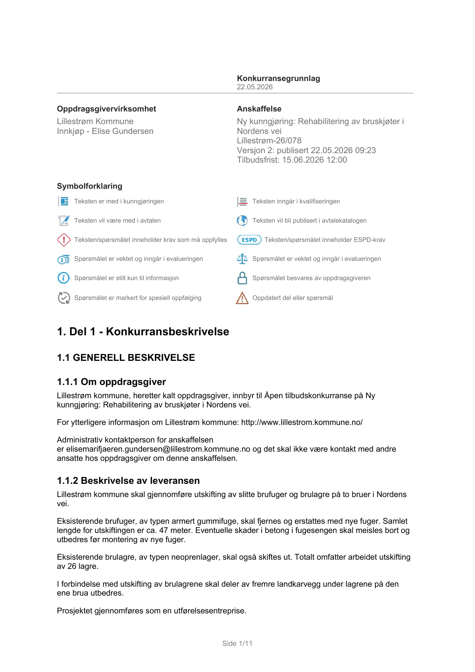 Konkurransebeskrivelse