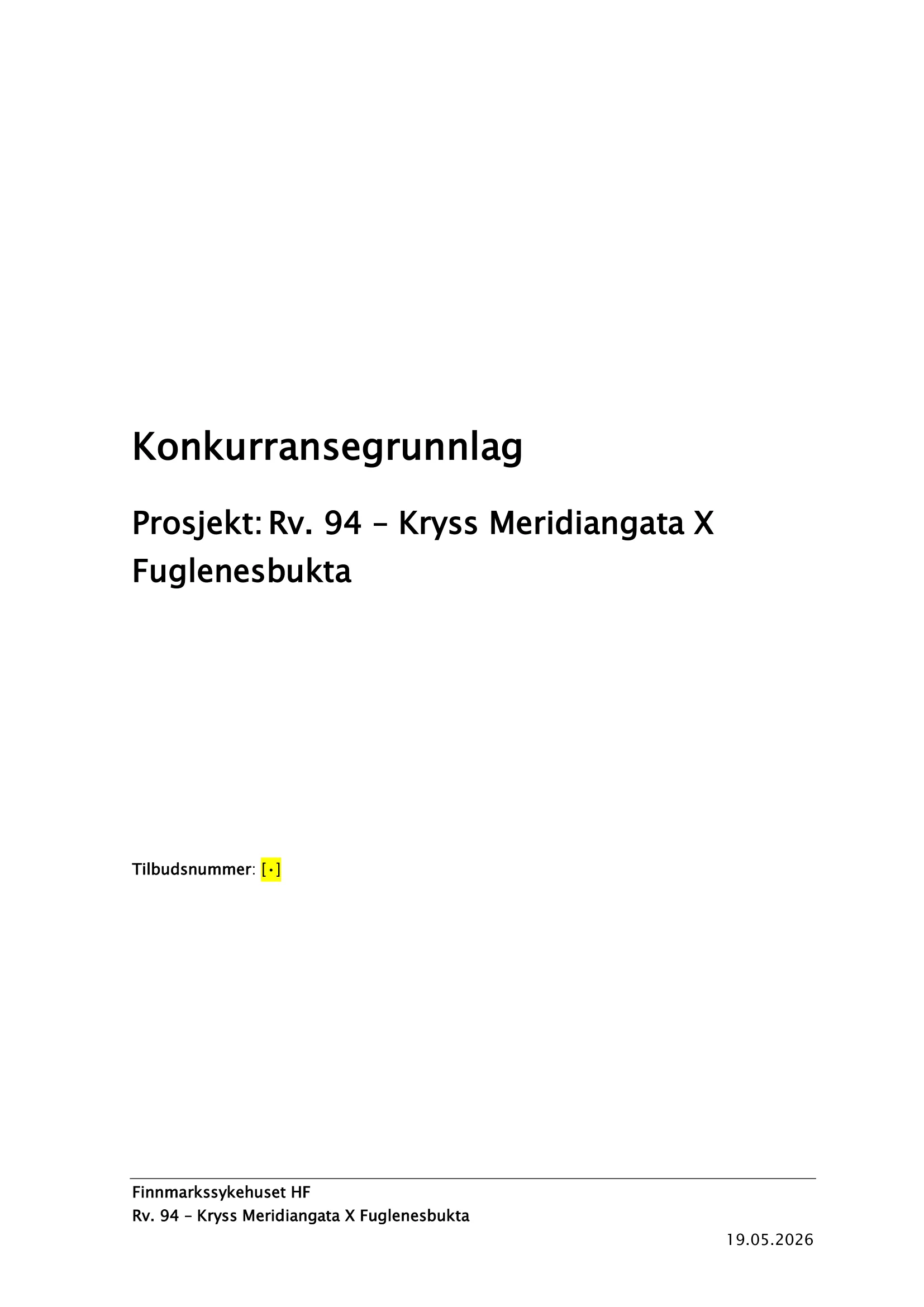 Konkurransebeskrivelse