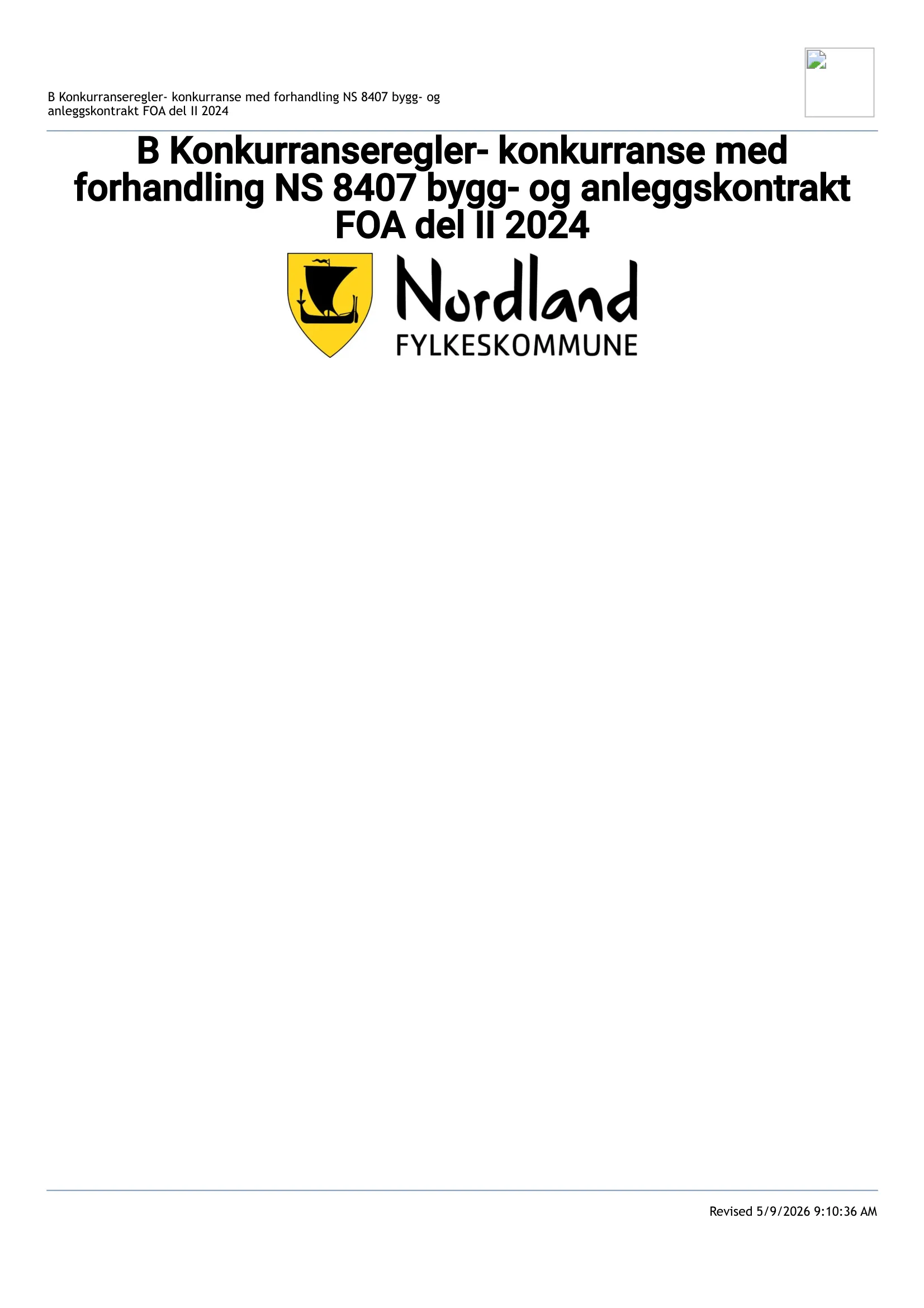Konkurransebeskrivelse