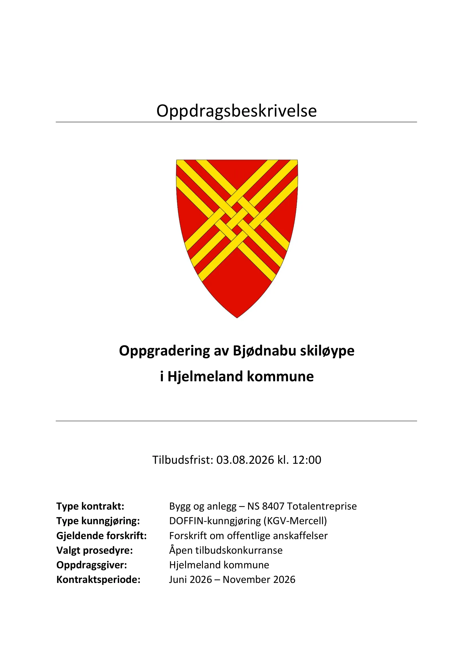 Konkurransebeskrivelse