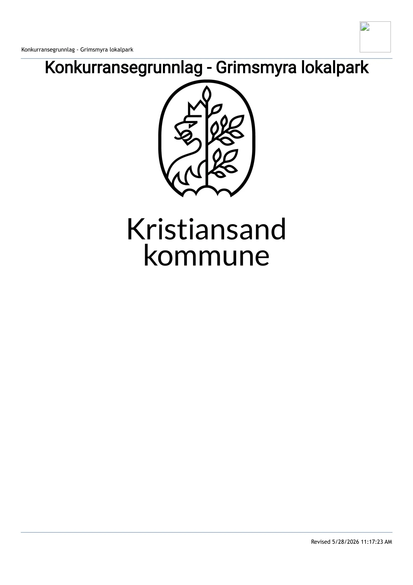 Konkurransebeskrivelse