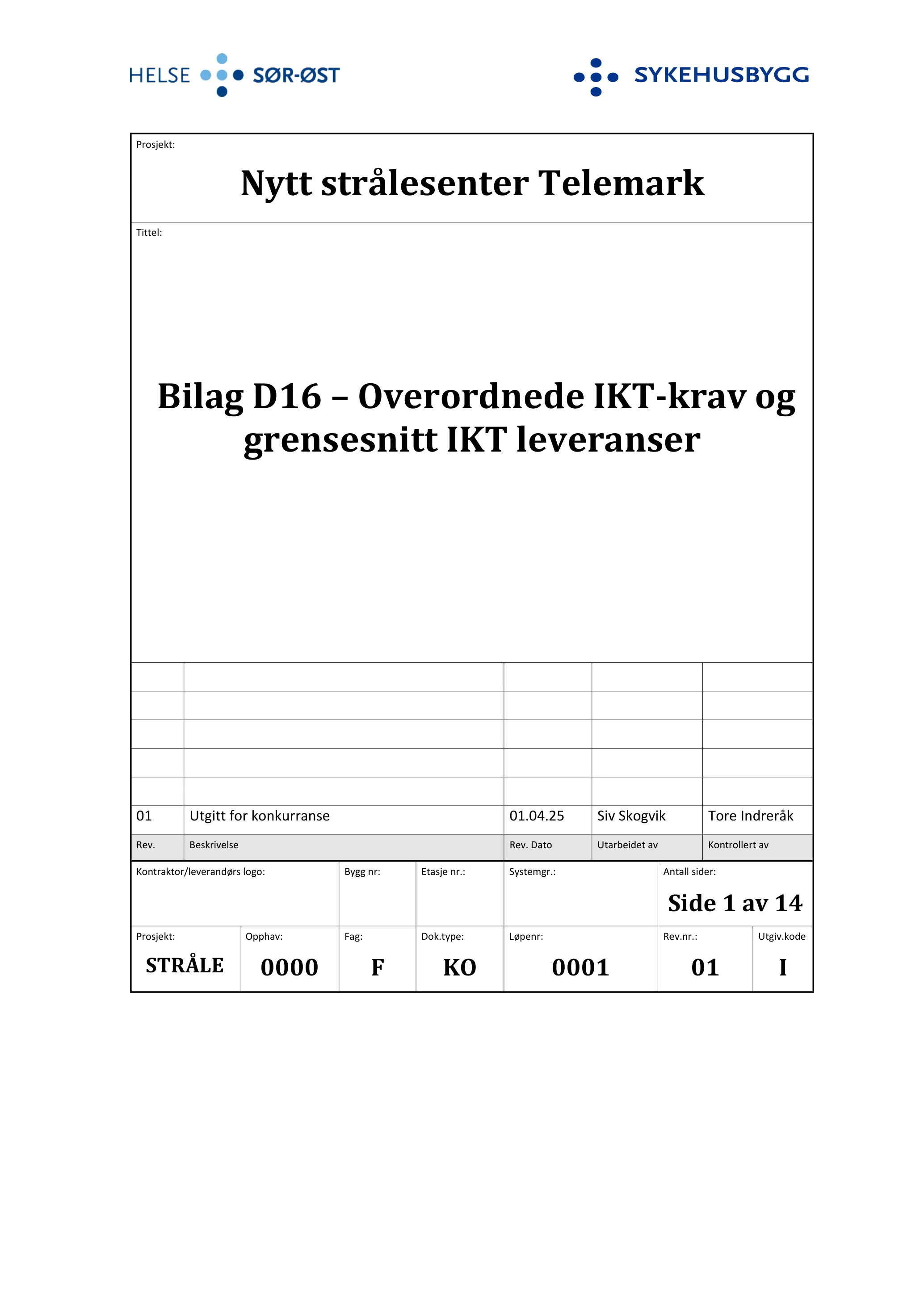 Kravspesifikasjon