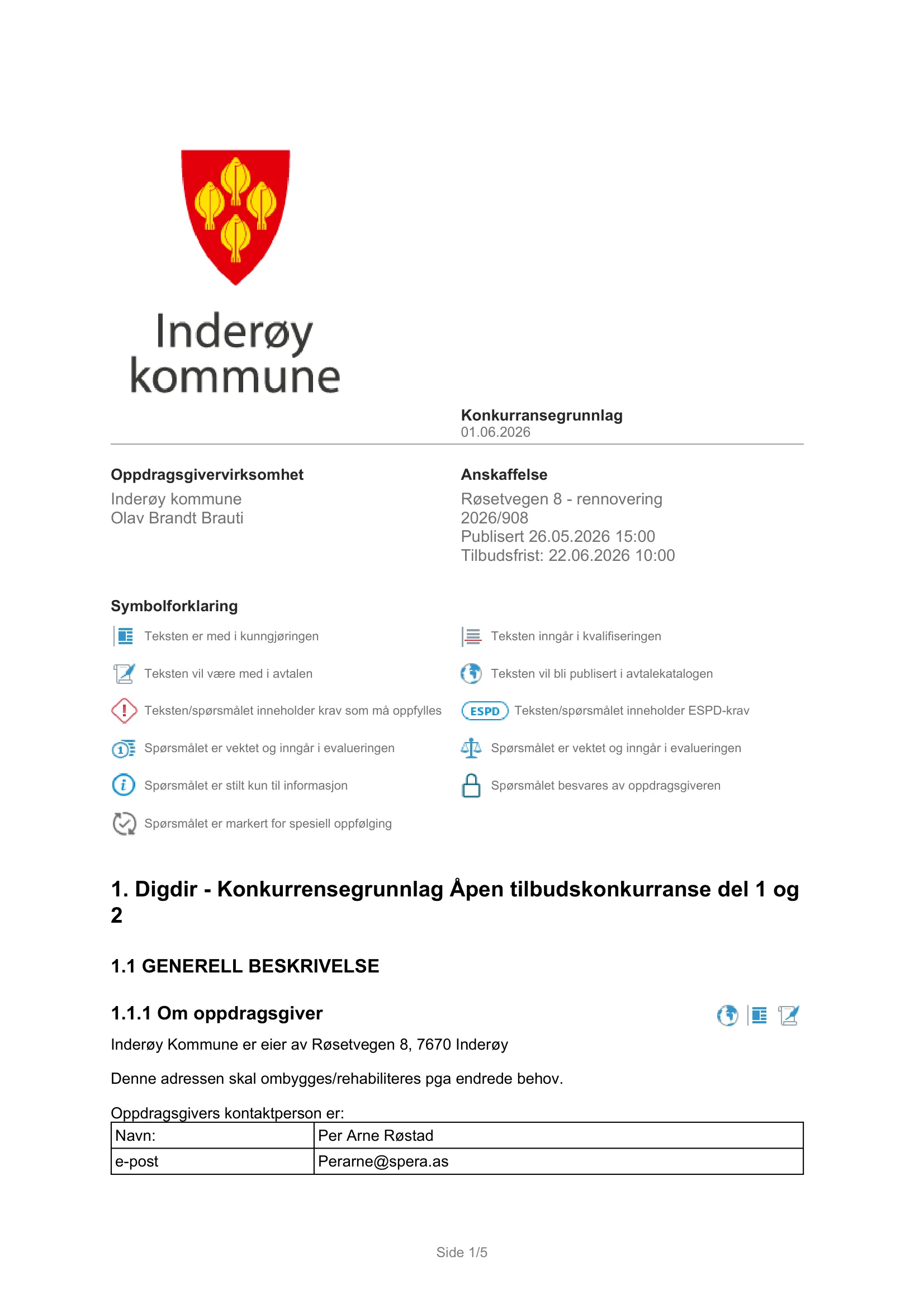 Konkurransebeskrivelse