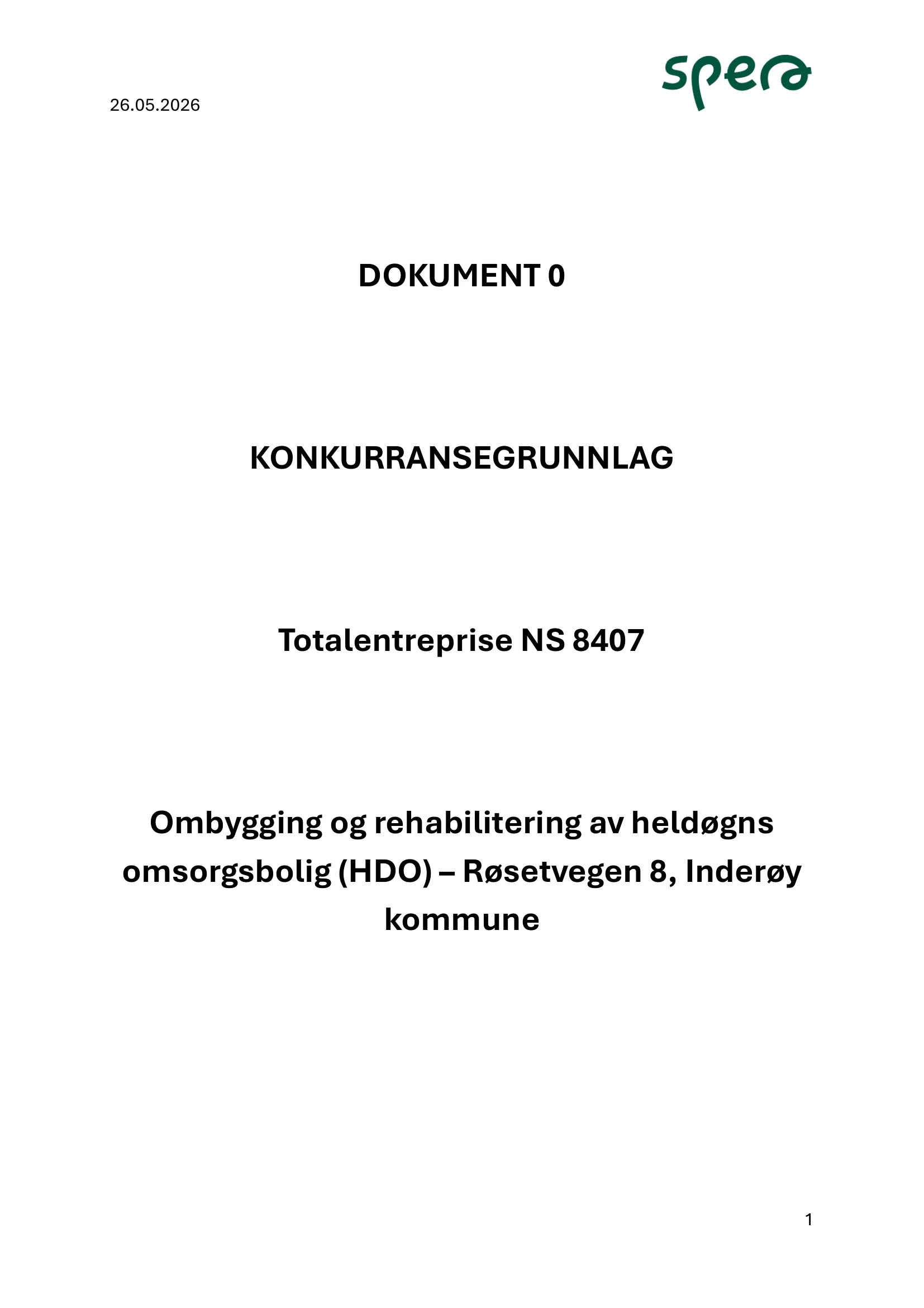 Konkurransebeskrivelse