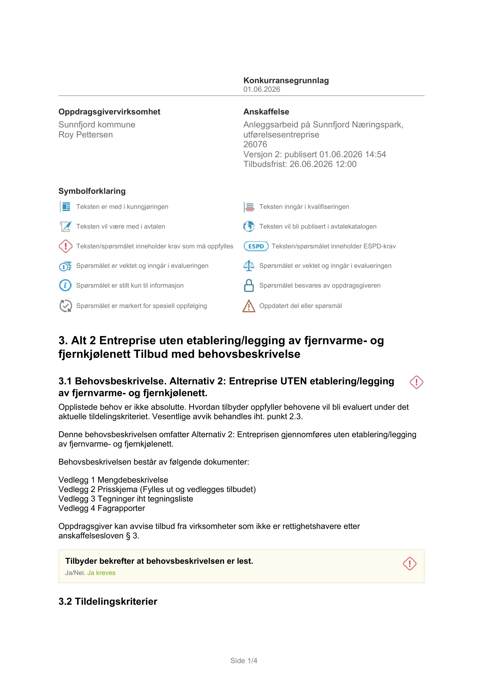 Konkurransebeskrivelse