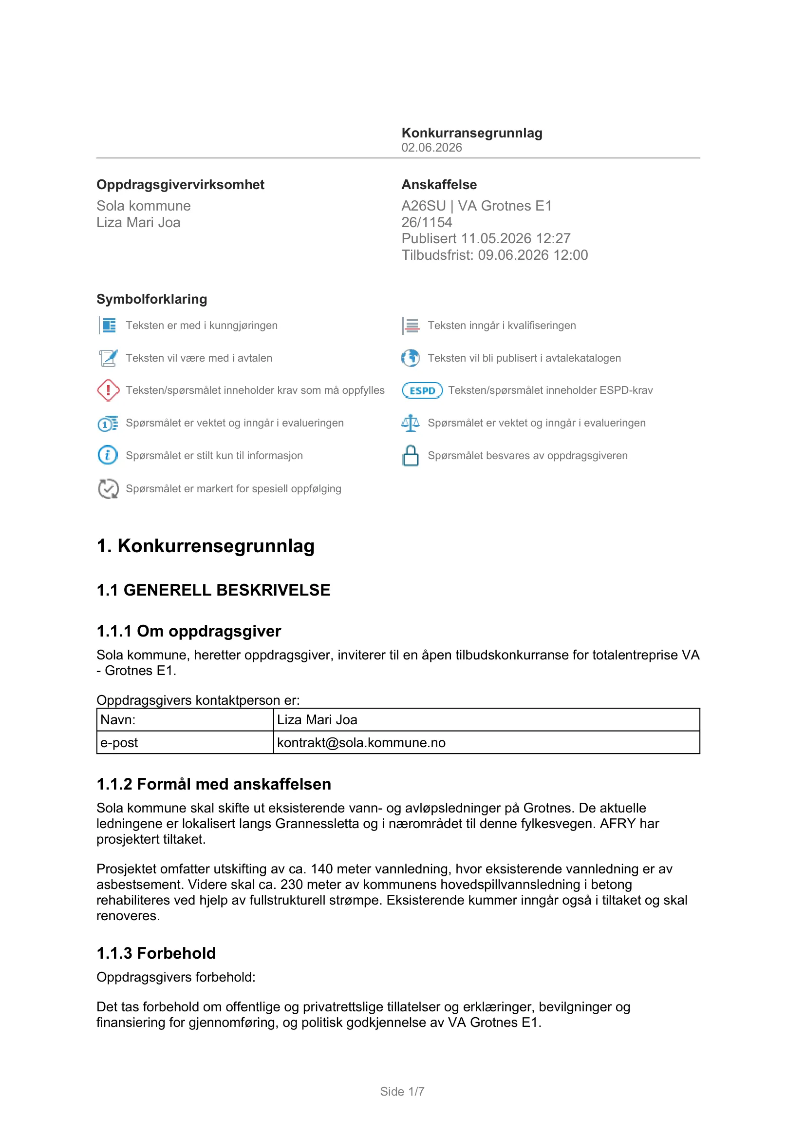 Konkurransebeskrivelse