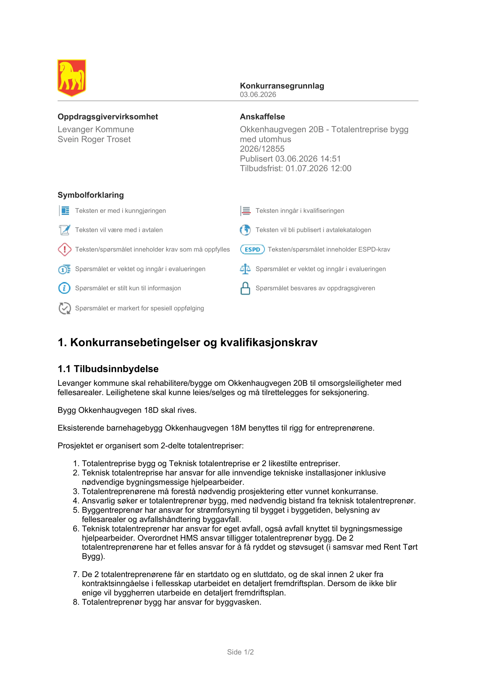 Konkurransebeskrivelse