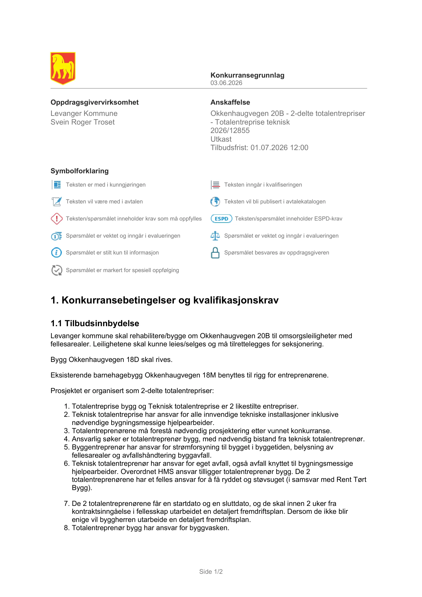 Konkurransebeskrivelse