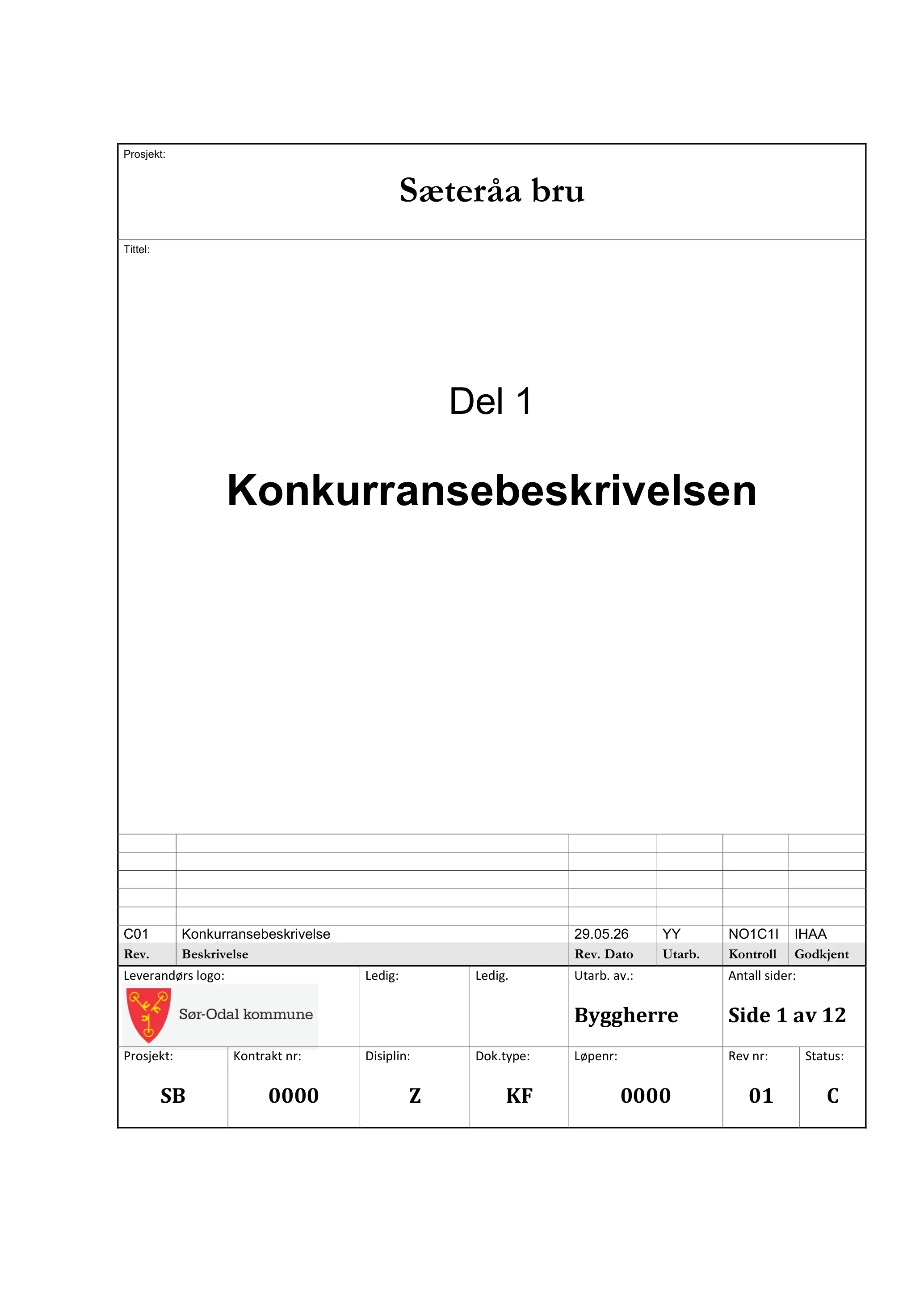 Konkurransebeskrivelse