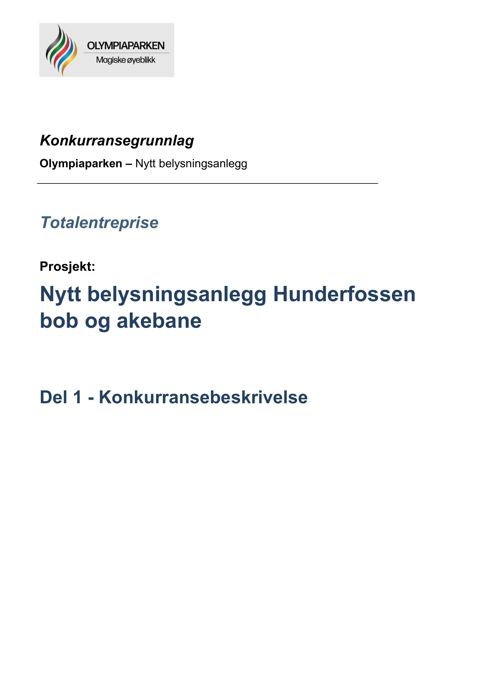 Konkurransebeskrivelse