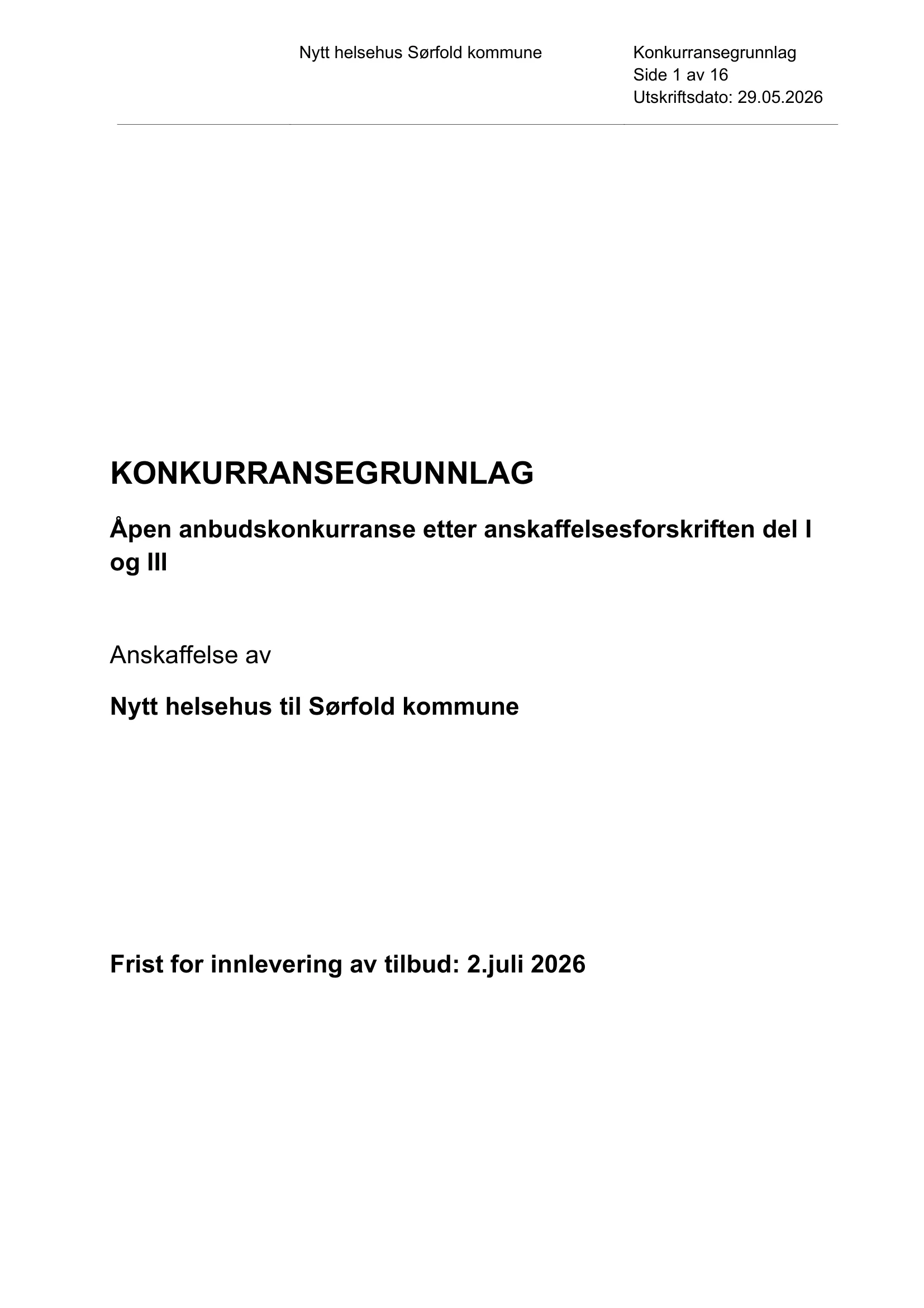Konkurransebeskrivelse