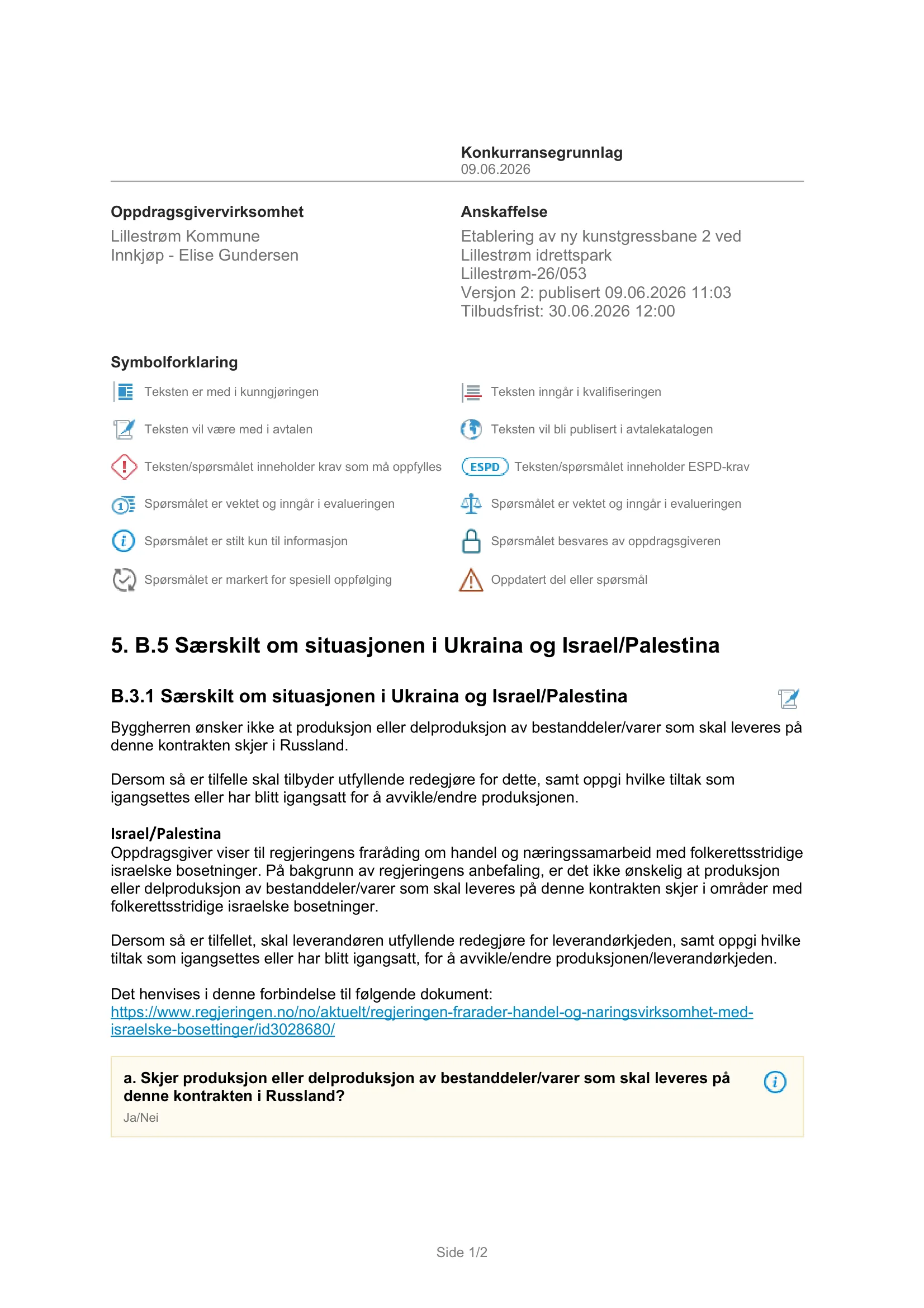 Konkurransebeskrivelse