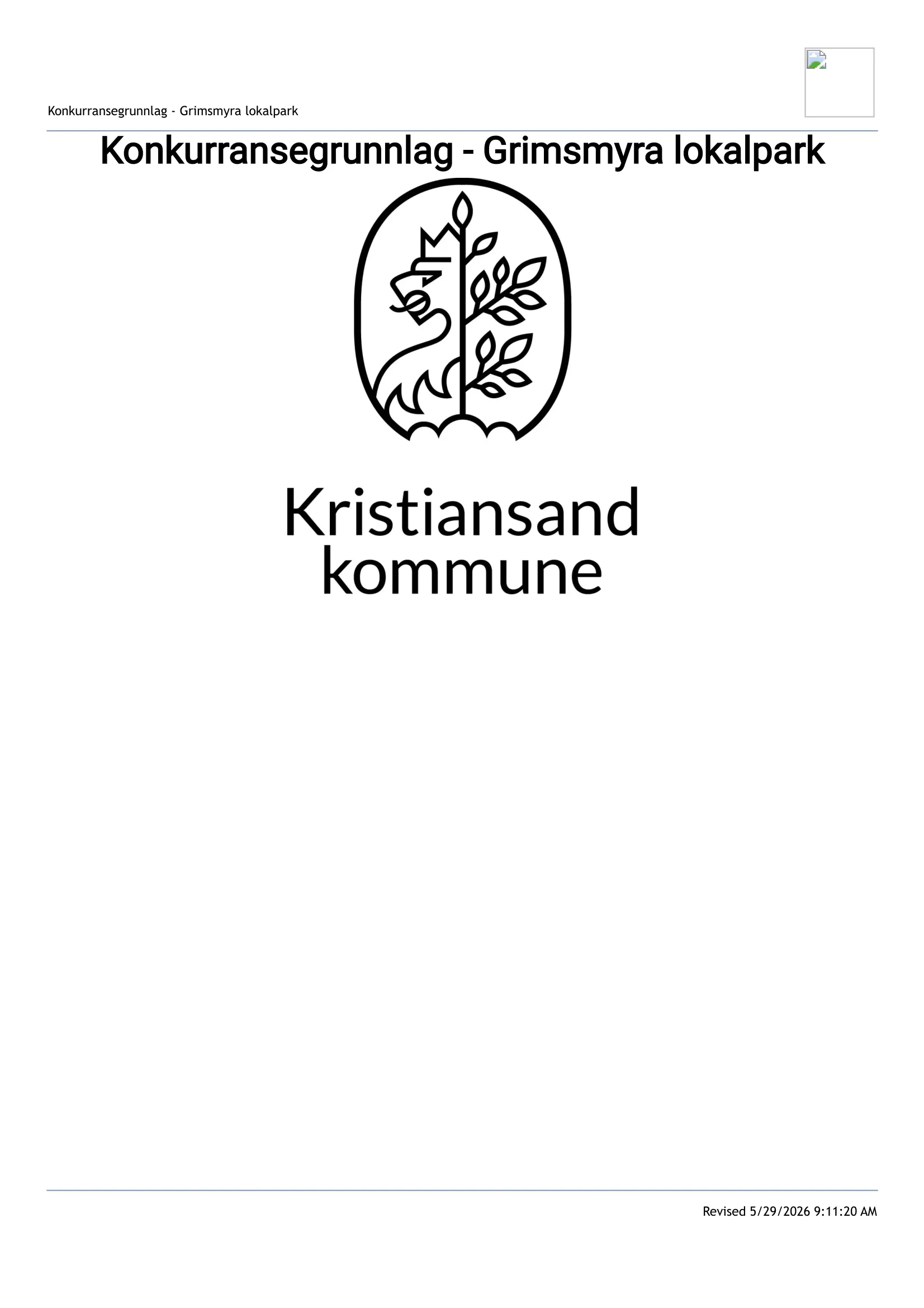 Konkurransebeskrivelse