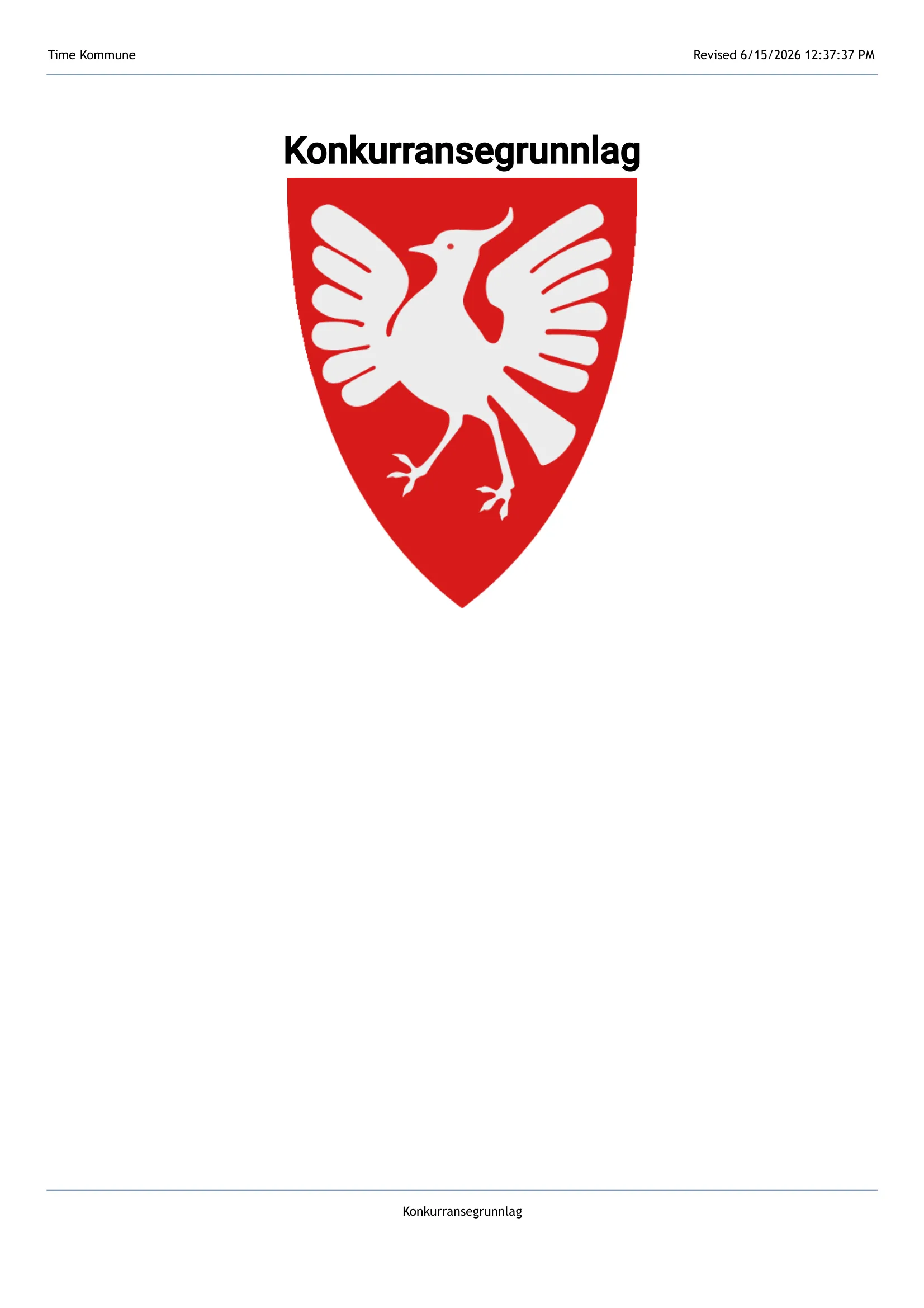 Konkurransebeskrivelse