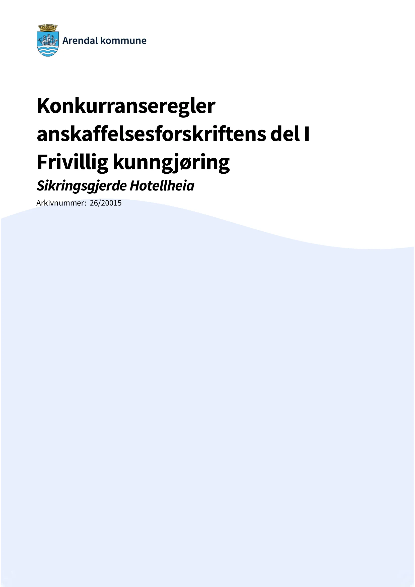 Konkurransebeskrivelse